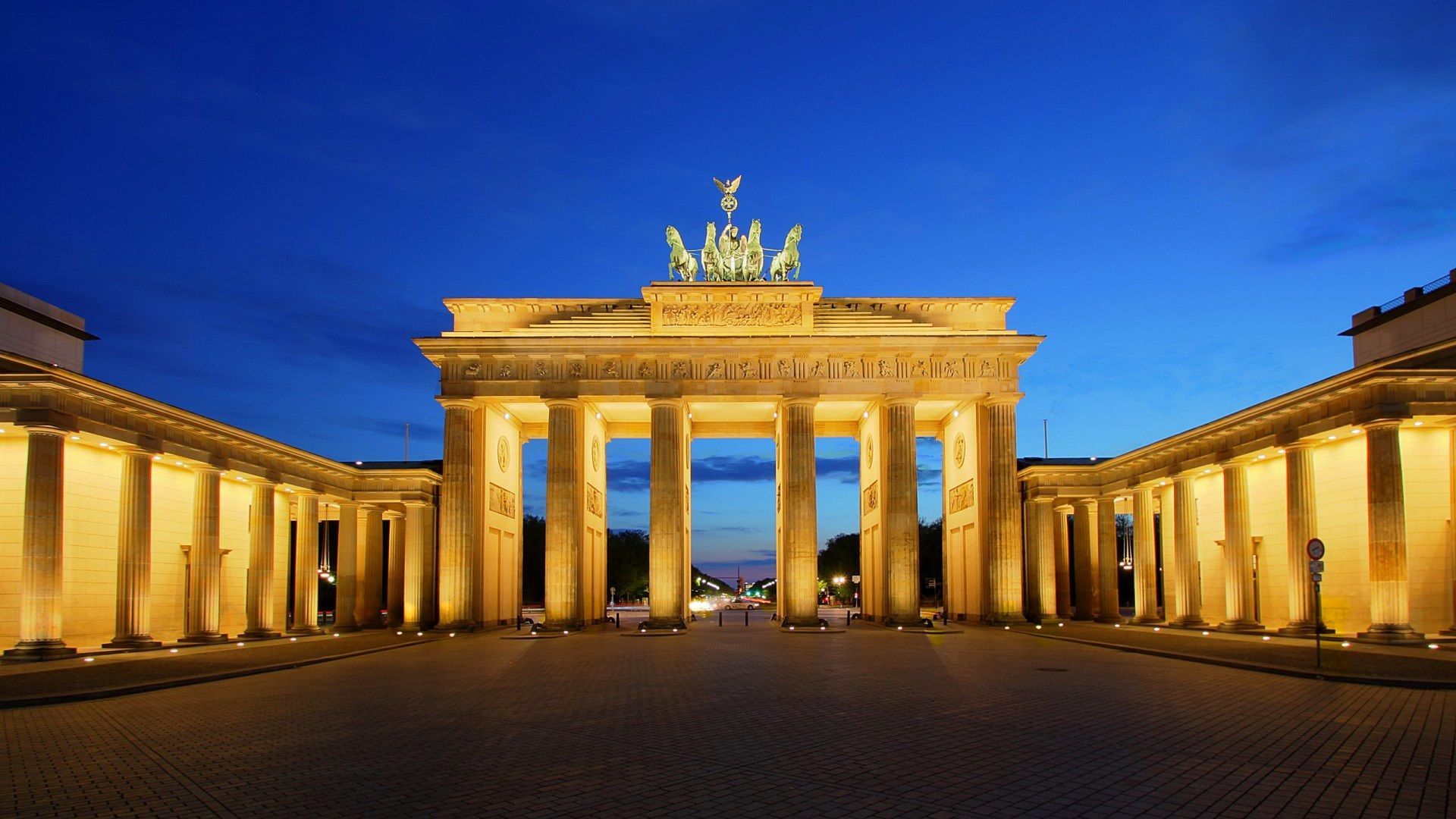  Berlin Hintergrundbild 1920x1080. Berlin, Brandenburg, Deutschland, Tor, Lichter, Nacht 1920x1080 Full HD 2K Hintergrundbilder, HD, Bild