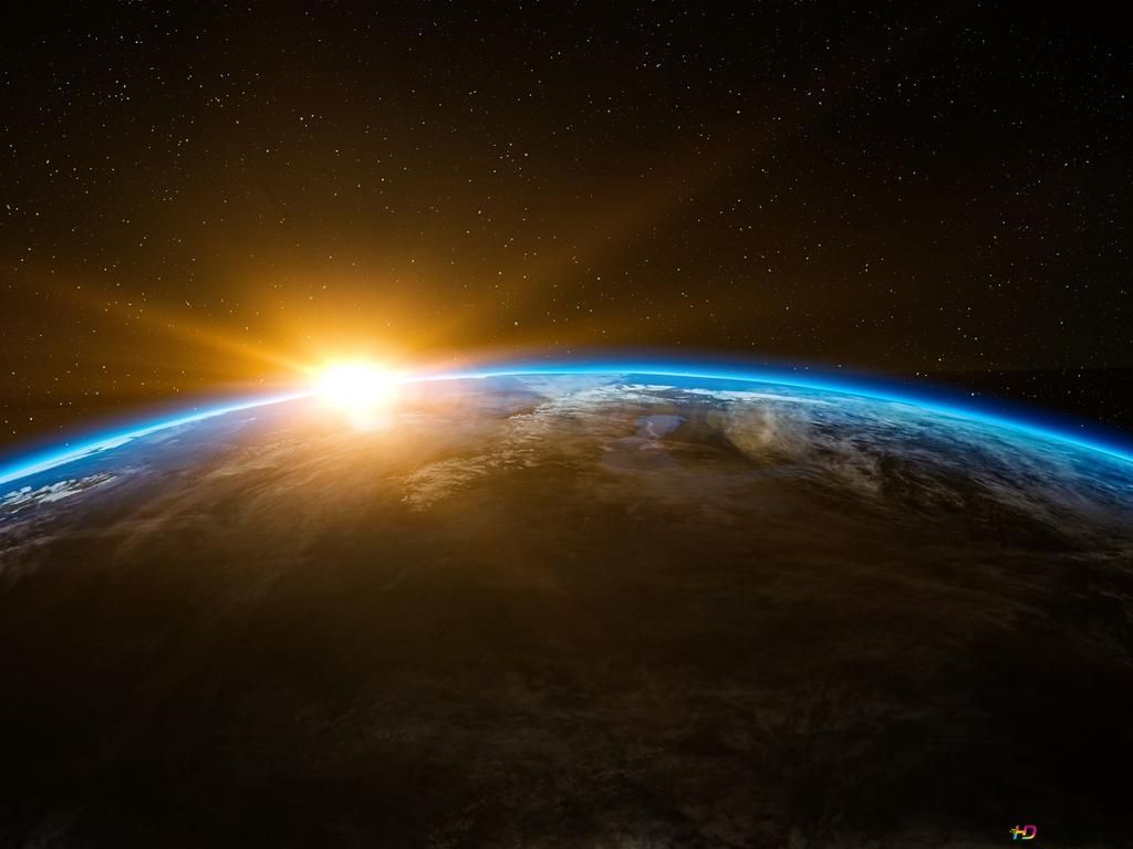  Beste Der Welt Hintergrundbild 1024x768. Sonnenaufgang im Weltraum 4K Hintergrundbild herunterladen