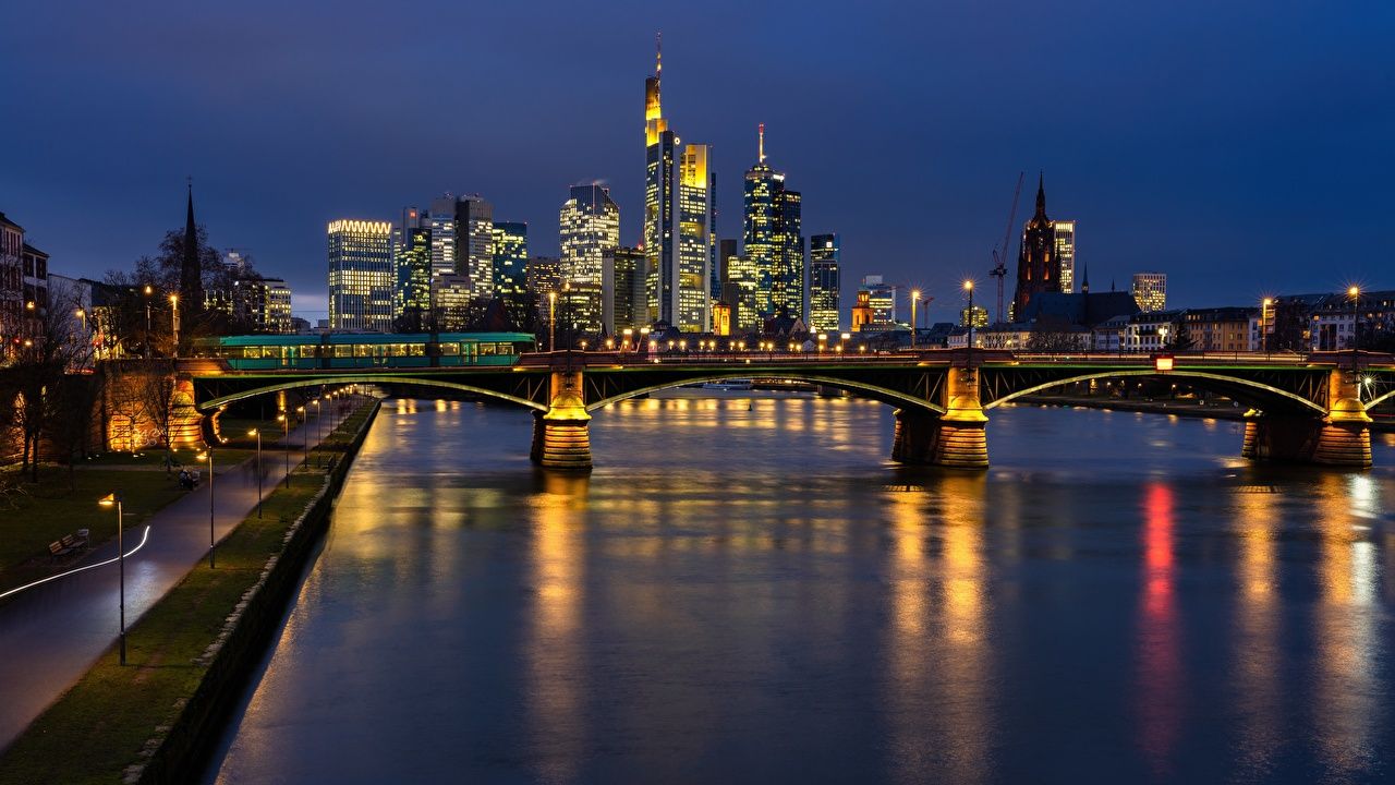  Beste PC Hintergrundbild 1280x720. Desktop Hintergrundbilder Frankfurt am Main Deutschland Main river