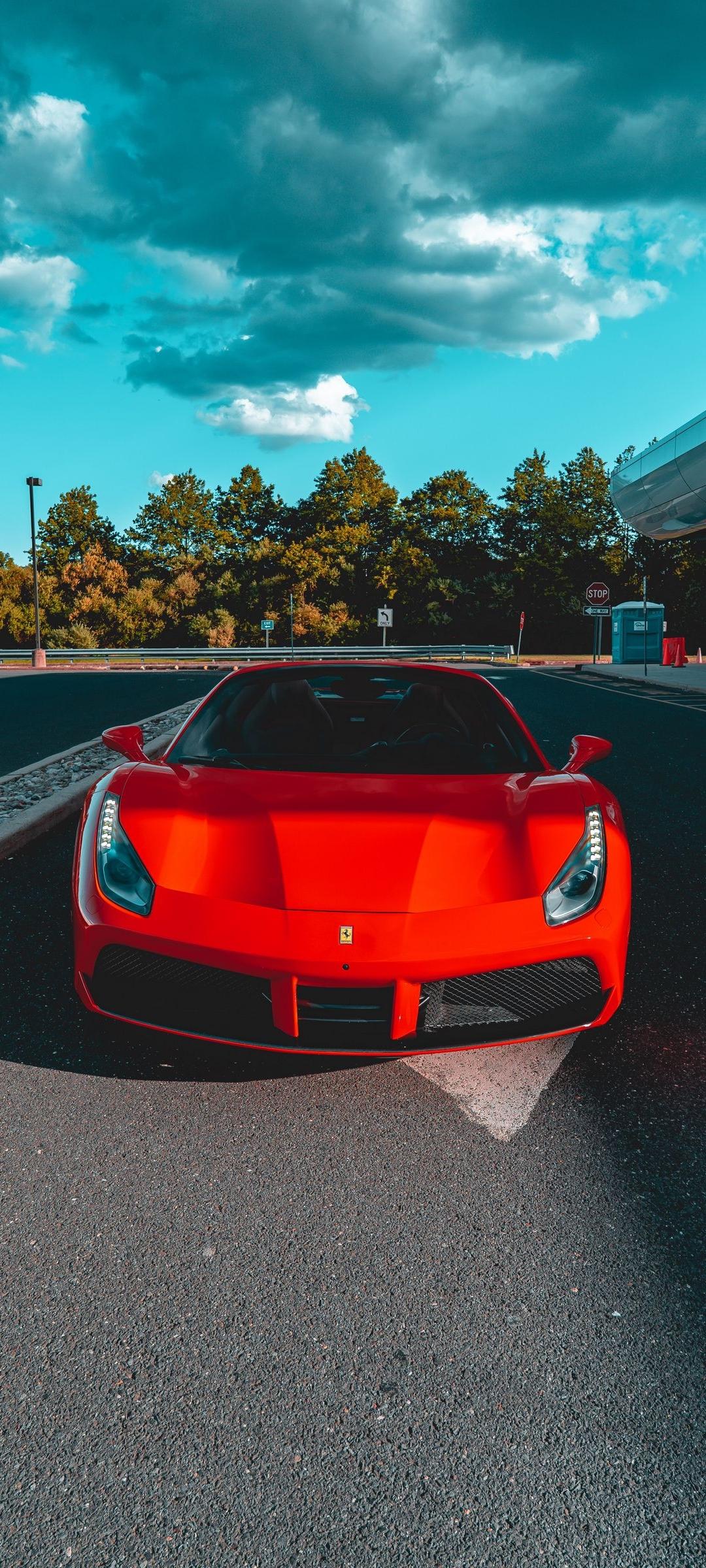 Ferrari Hintergrundbild 1080x2400. Red Ferrari Wallpaper