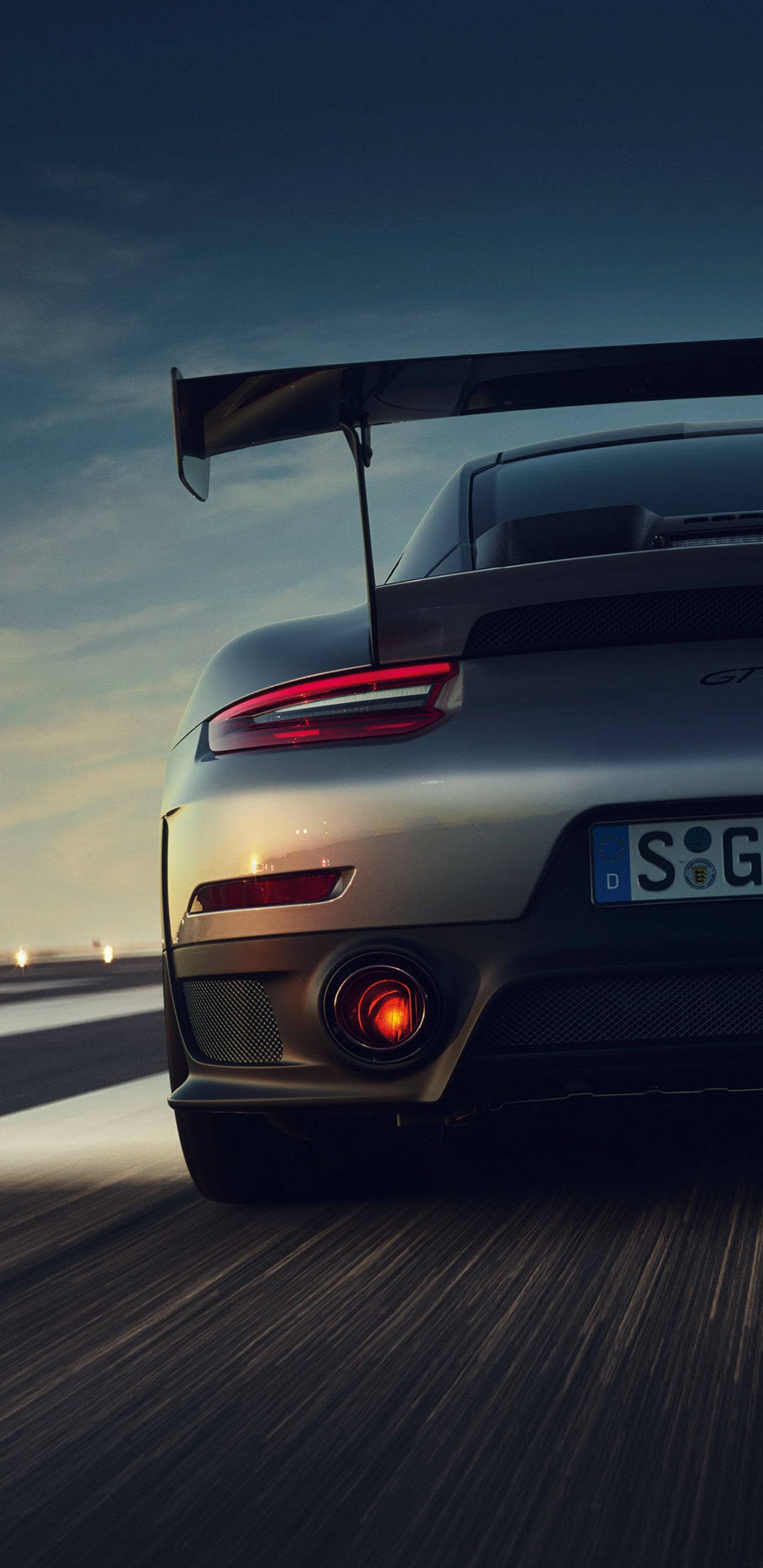 Porsche Hintergrundbild 1440x2960. Download Gray Porsche 911 Gt2 Car iPhone Wallpaper