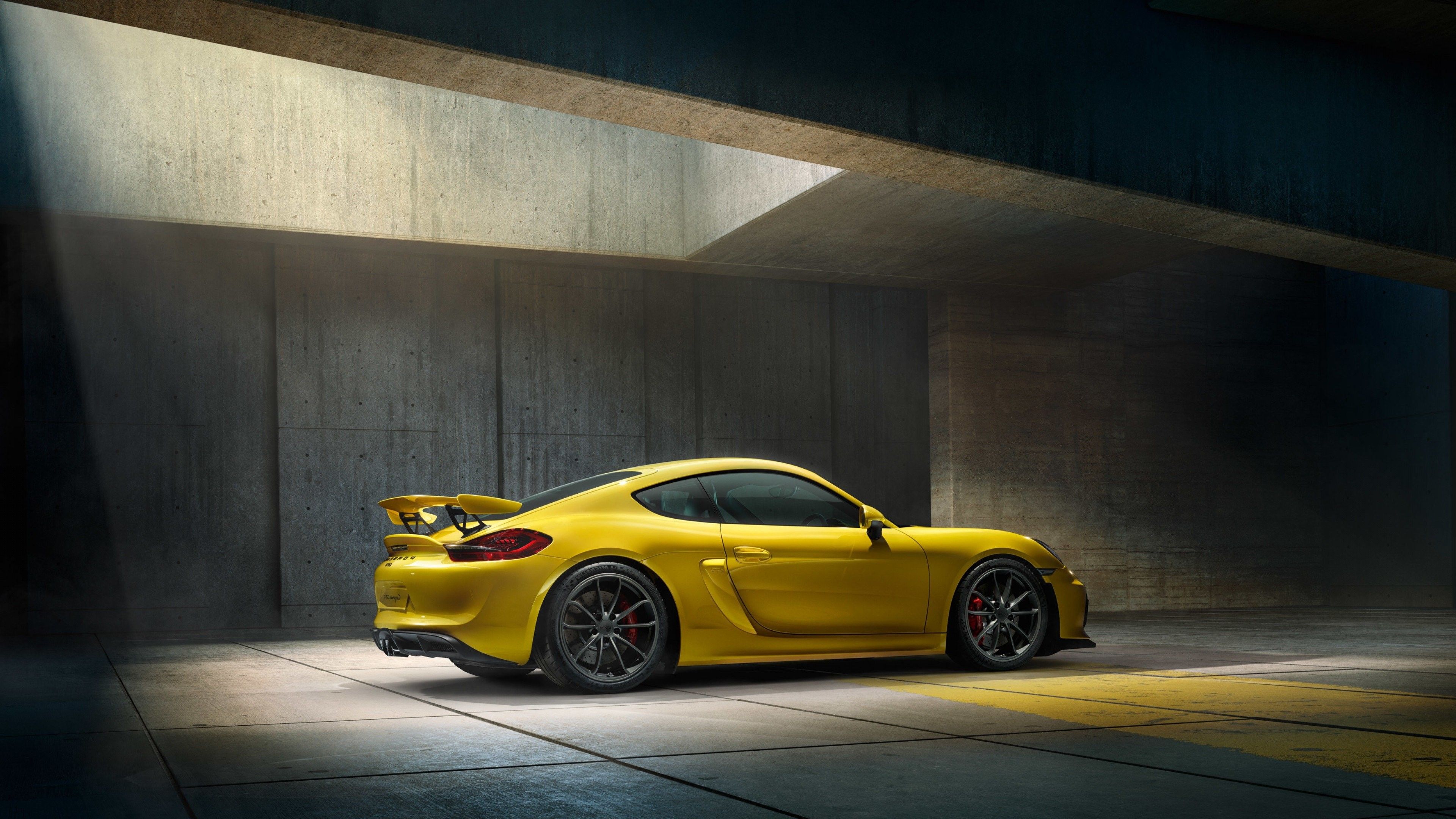 Porsche Hintergrundbild 3840x2160. Wallpaper / porsche cayman, porsche, cars, yellow free download