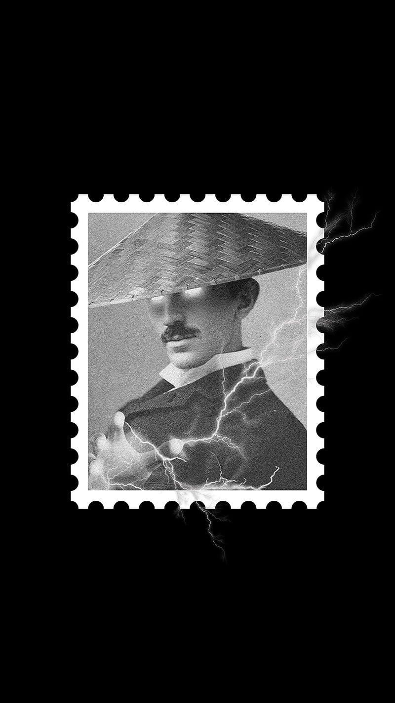 Tesla Hintergrundbild 800x1422. Postcard stamp aesthetic, electricity, nikola tesla, postcard stamp, tesla, HD phone wallpaper