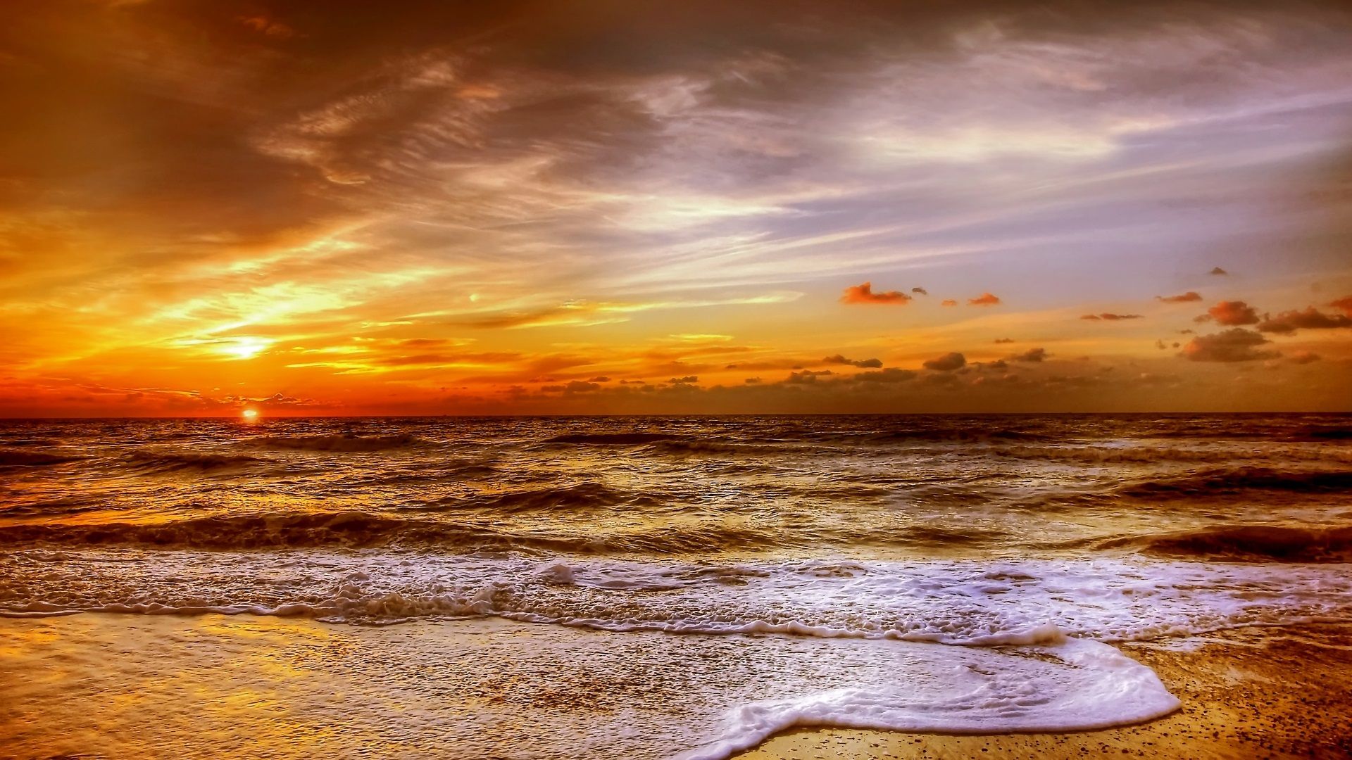  Sonnenuntergang Hintergrundbild 1920x1080. Wallpaper Sonnenuntergang Am Meer