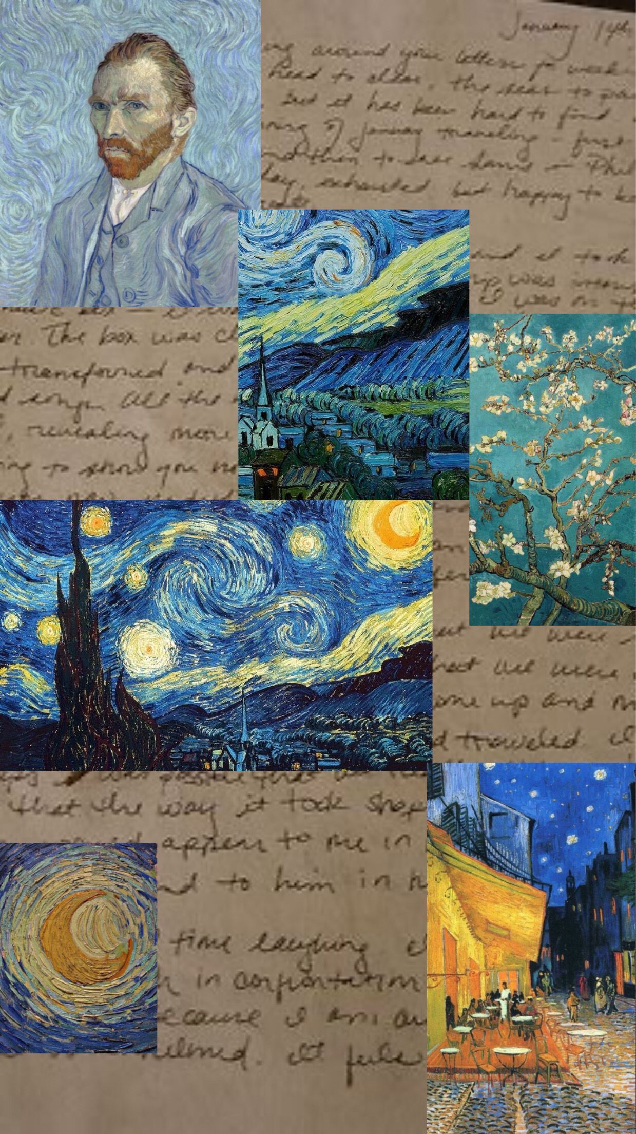 Vincent Van Gogh Hintergrundbild 1239x2208. wallpaper van gogh. Papel de parede de arte, Cartazes vintage, Arte van gogh