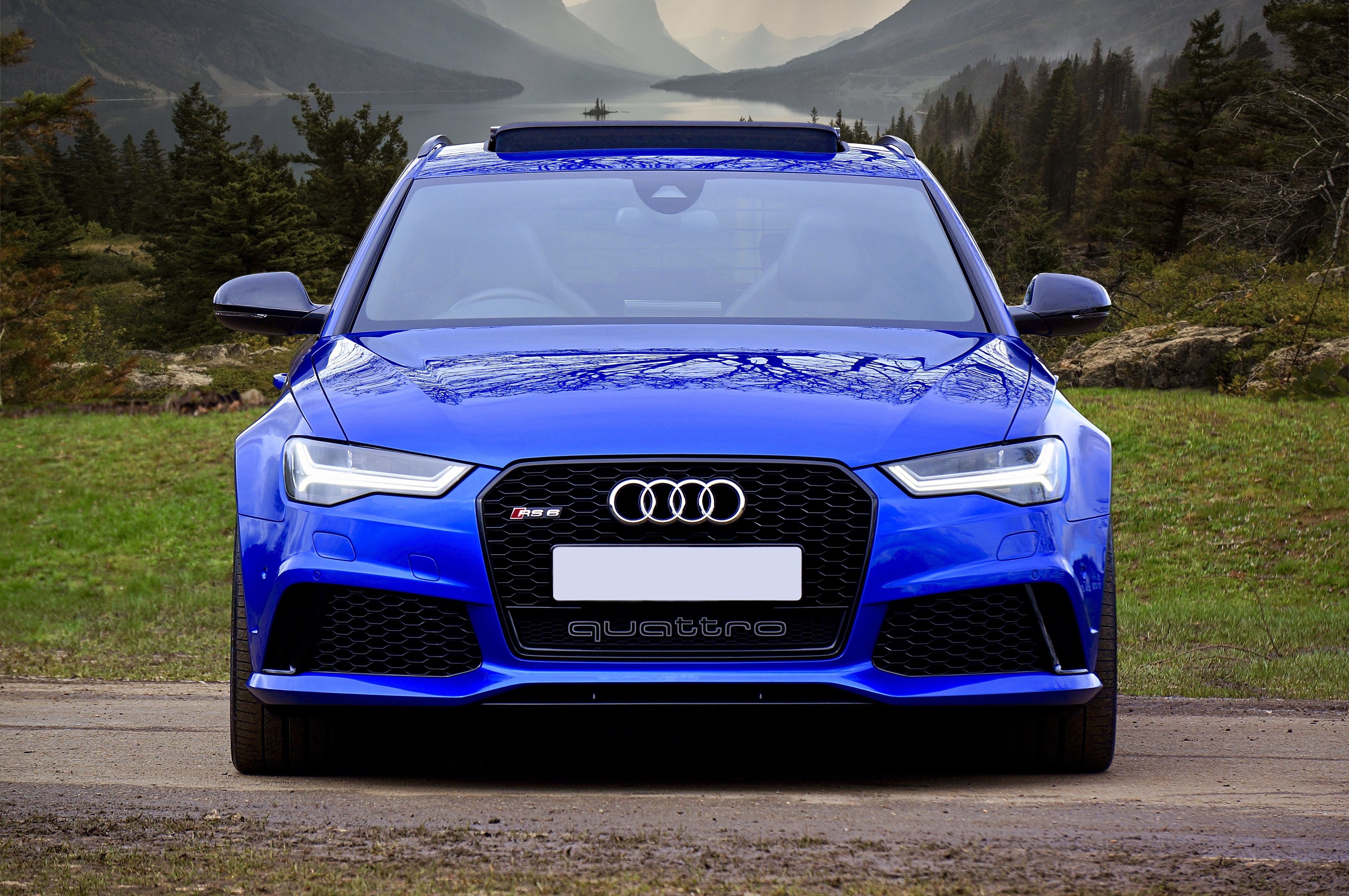 Audi Hintergrundbild 4912x3264. Kostenlose Hintergrundbilder Blauer Audi a 4 Tagsüber Unterwegs, Bilder Für Ihren Desktop Und Fotos