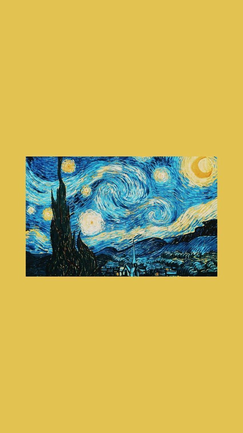 Vincent Van Gogh Hintergrundbild 850x1511. Van Gogh Starry Night -, Starry Night Aesthetic HD phone wallpaper