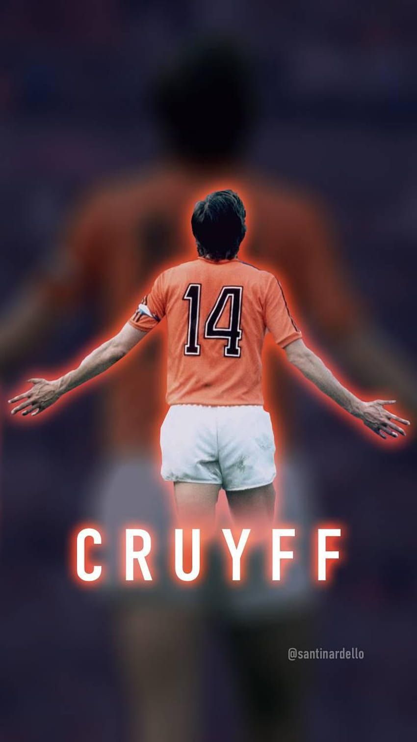 Johan Cruyff Hintergrundbild 850x1511. Johan Cruyff by SantinoNarde HD phone wallpaper