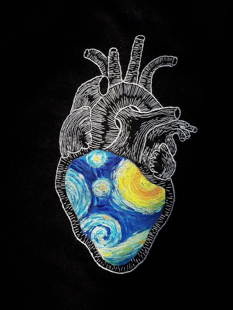 Vincent Van Gogh Hintergrundbild 800x1067. Of heart, heart, love, pain, paint sanat, van gogh, HD phone wallpaper
