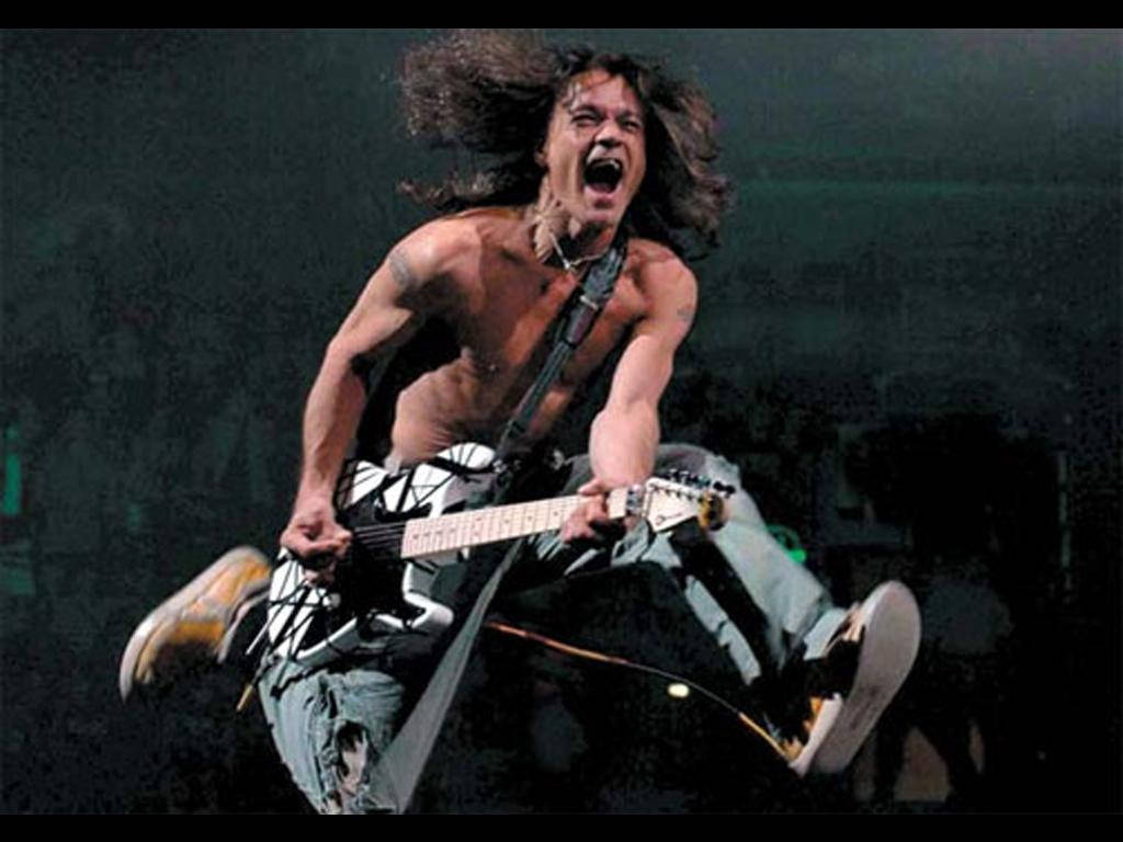 Eddie Van Halen Hintergrundbild 1024x768. Download Eddie Van Halen Jump Performance Wallpaper