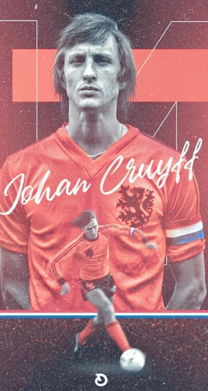 Johan Cruyff Hintergrundbild 720x1351. Pin de John Michael em JOHAN CRUYFF. Fotos de jogadores de futebol, Lendas do futebol, Futebol
