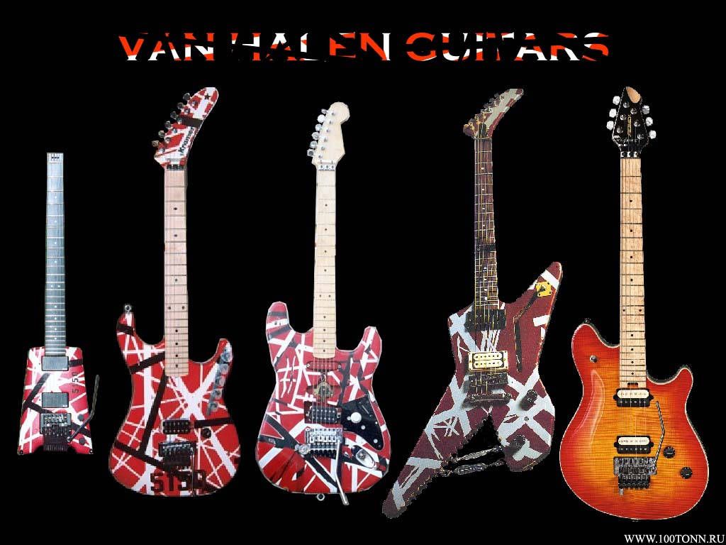 Eddie Van Halen Hintergrundbild 1024x768. Download Eddie Van Halen Guitars Wallpaper