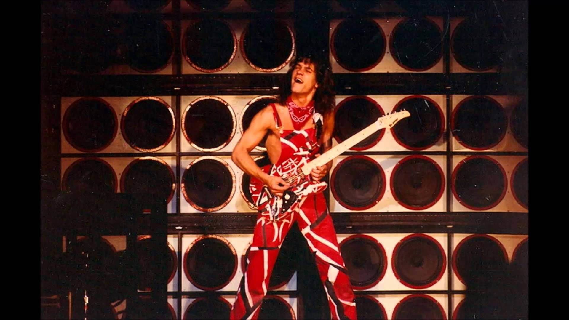Eddie Van Halen Hintergrundbild 1920x1080. Download Eddie Van Halen Frankenstrat Jumpsuit Wallpaper