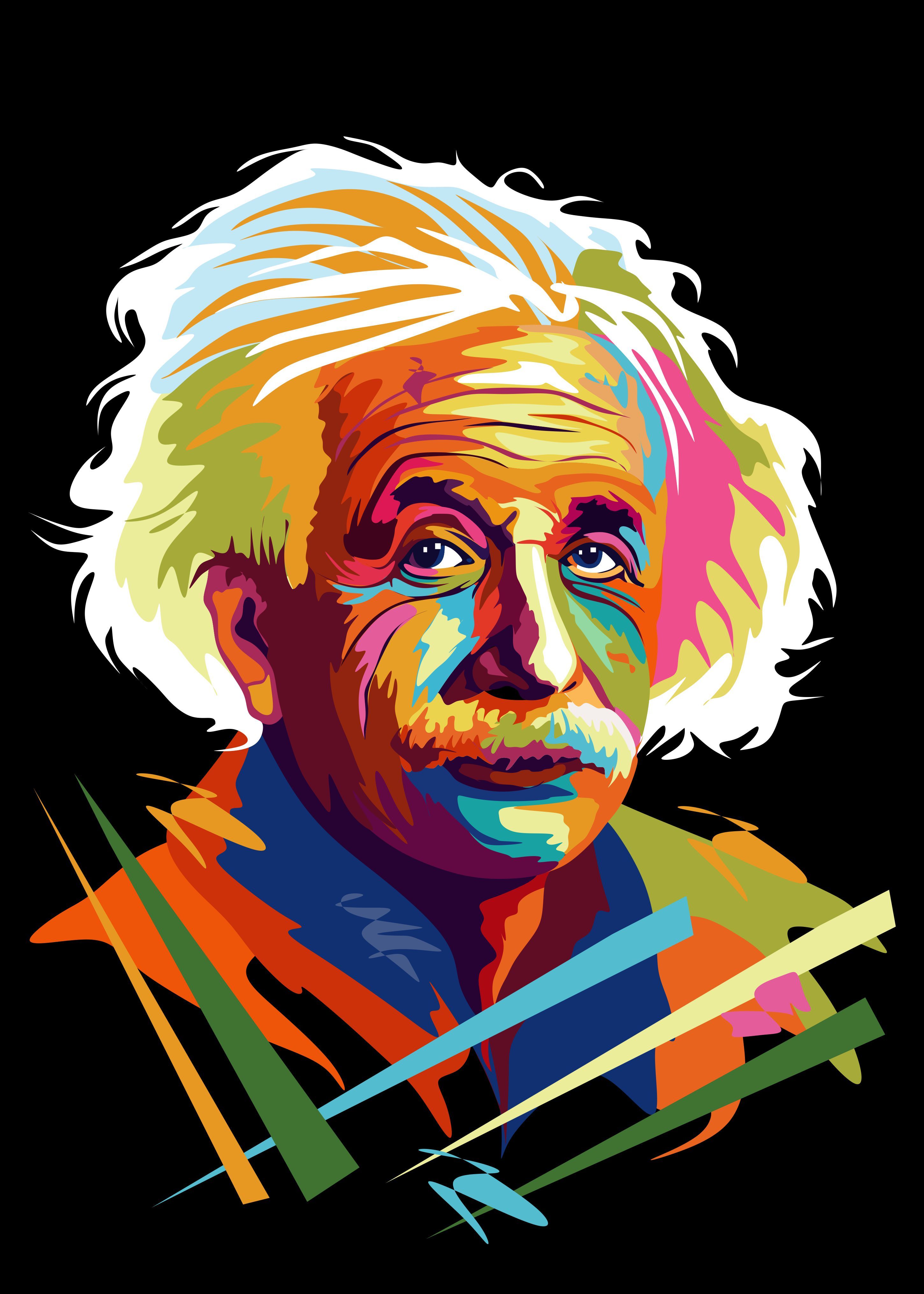  Albert Einstein Hintergrundbild 2900x4060. albert einstein. Pop art portraits, Wpap art, Einstein