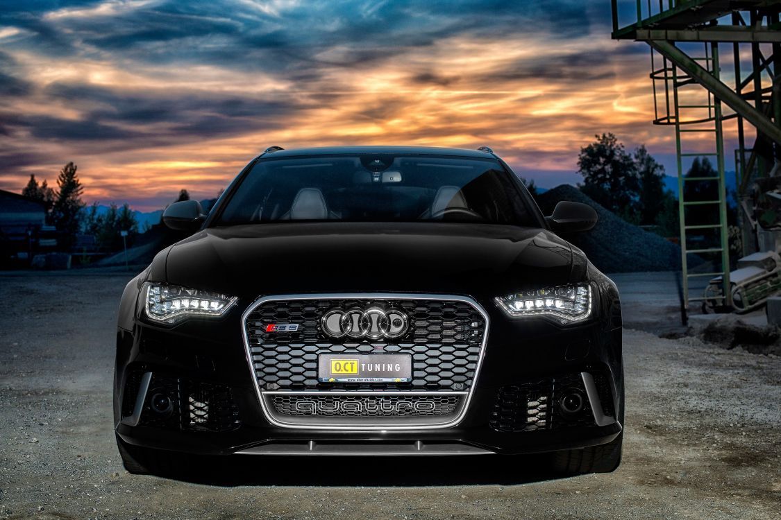 Audi Hintergrundbild 1125x750. Kostenlose Hintergrundbilder Schwarzer Audi a 4 Unterwegs Bei Sonnenuntergang, Bilder Für Ihren Desktop Und Fotos