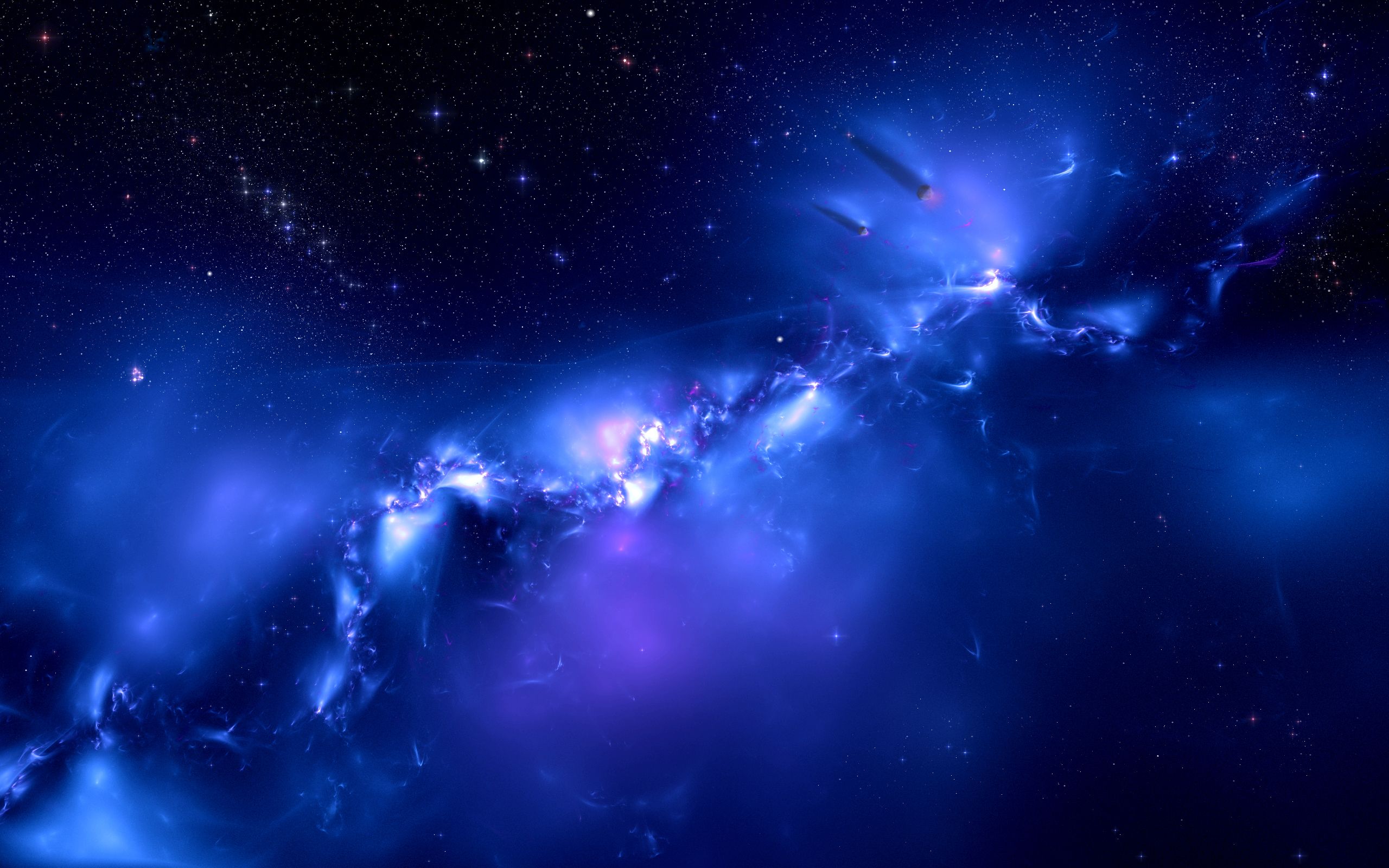  Blaue Hintergrundbild 2560x1600. Kostenlose Hintergrundbilder Blaue Und Weiße Galaxieillustration, Bilder Für Ihren Desktop Und Fotos