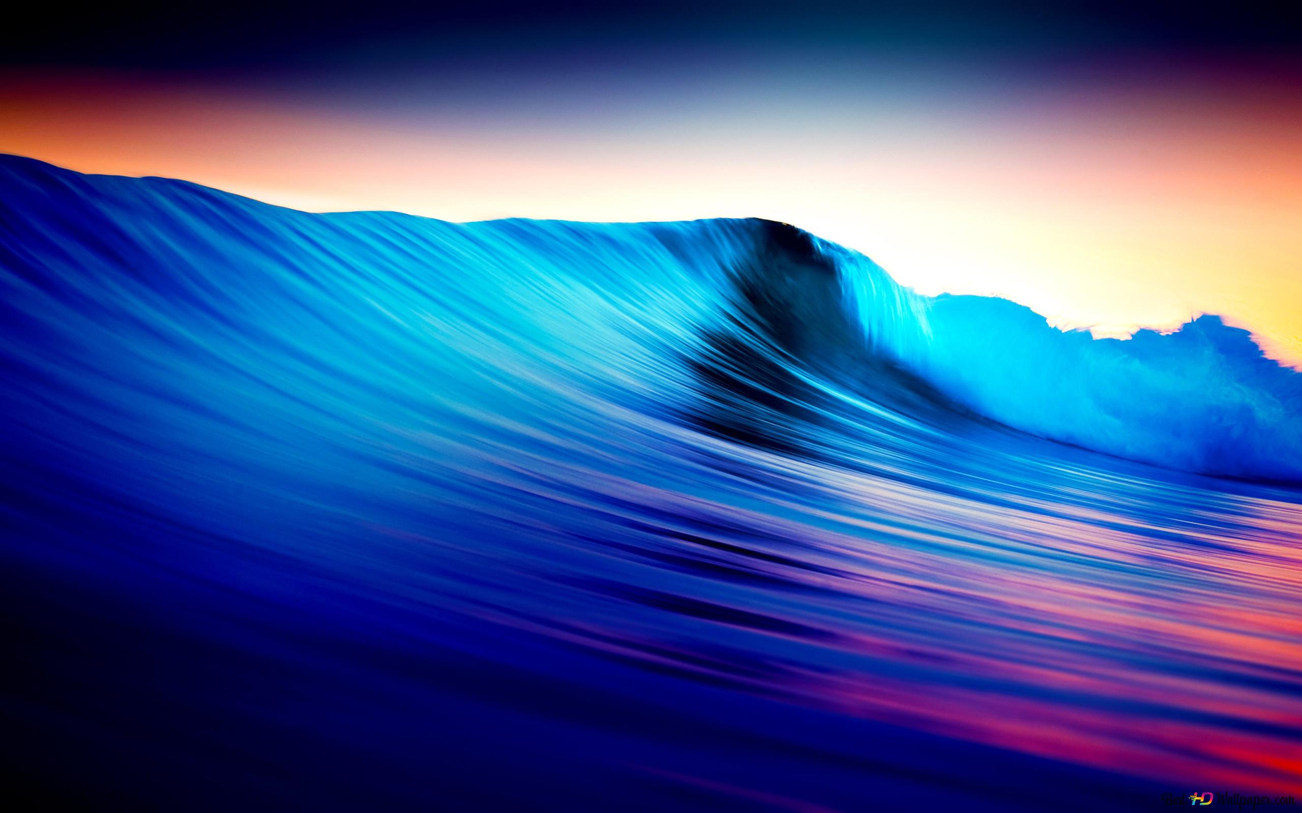  Blaue Hintergrundbild 2560x1600. Schöne blaue Wellen im Ozean 4K Hintergrundbild herunterladen
