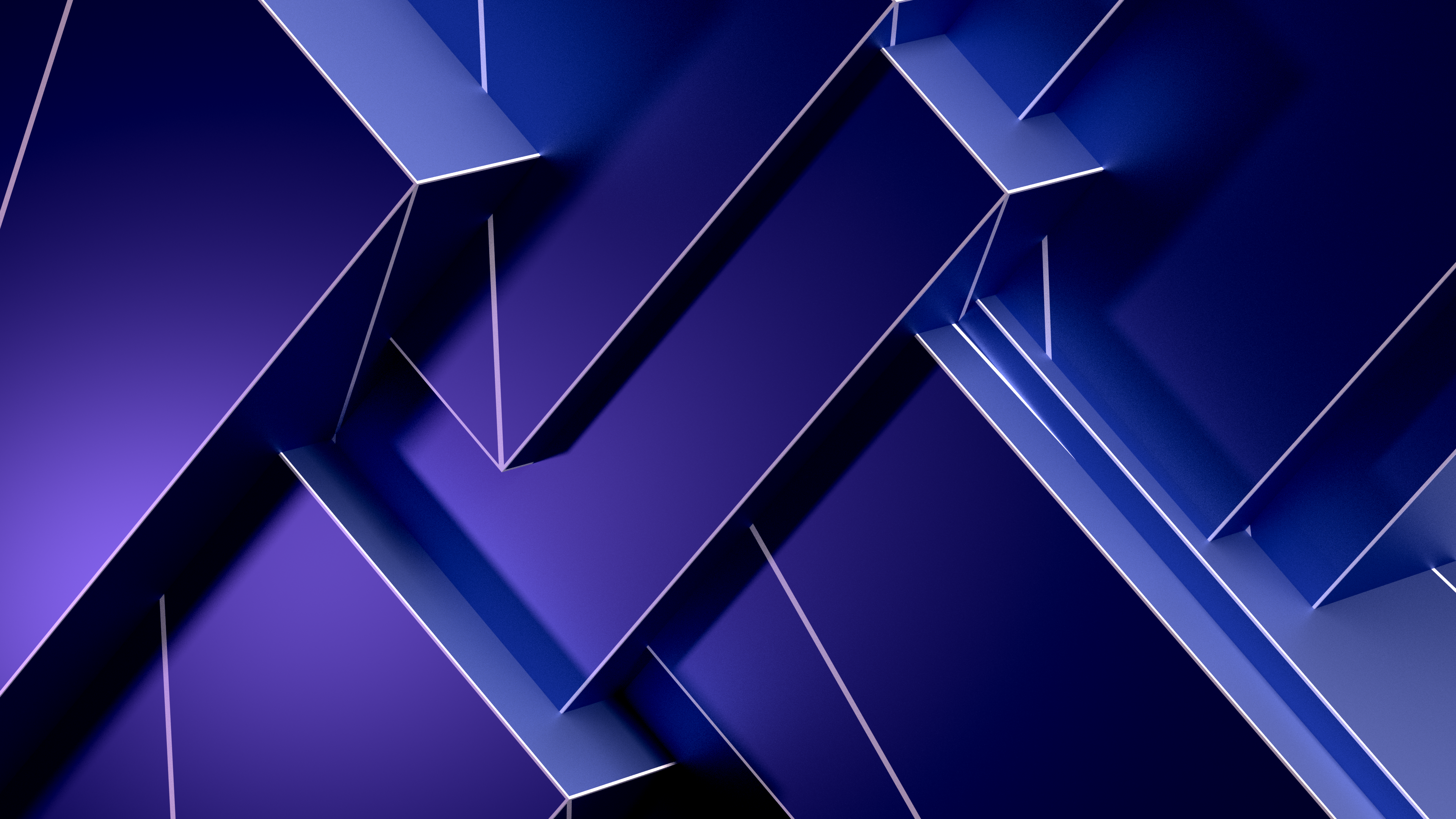  Blender Hintergrundbild 3840x2160. cube, geometry, Blender, blue, abstract, square, modern, CGI Gallery HD Wallpaper