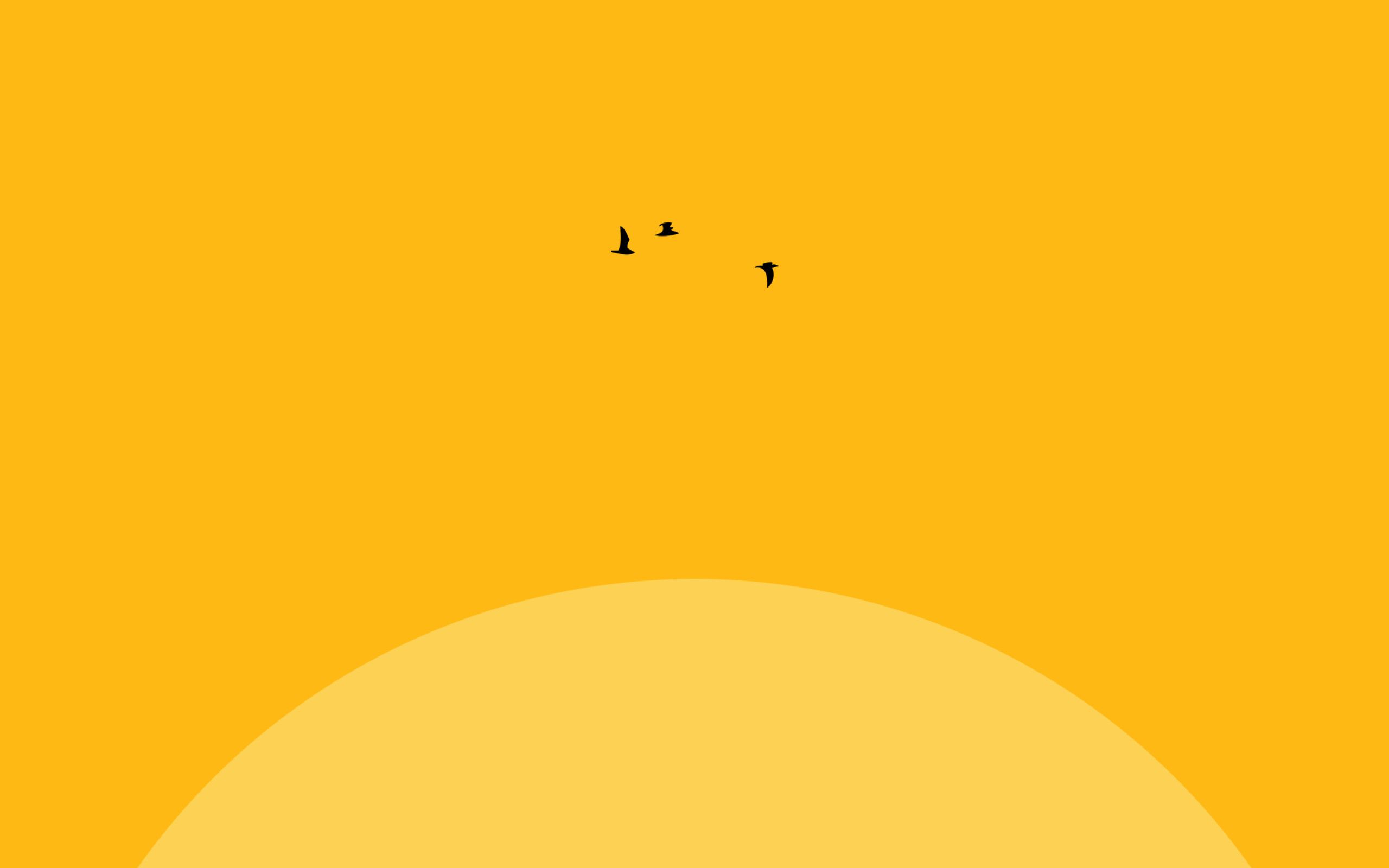 Yellow Hintergrundbild 2560x1600. Yellow Aesthetic Wallpaper