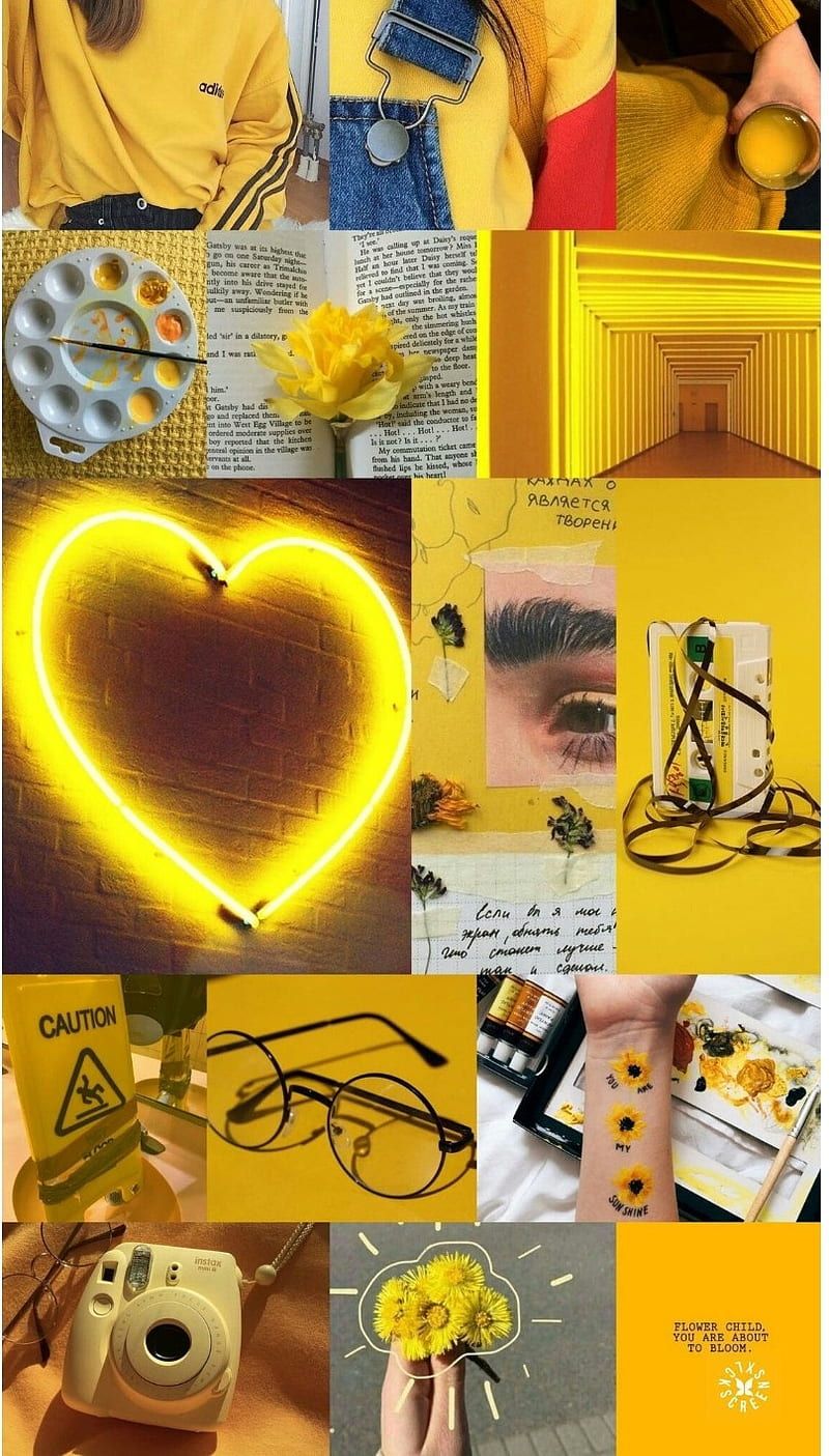 Yellow Hintergrundbild 800x1405. HD yellow aesthetic wallpaper