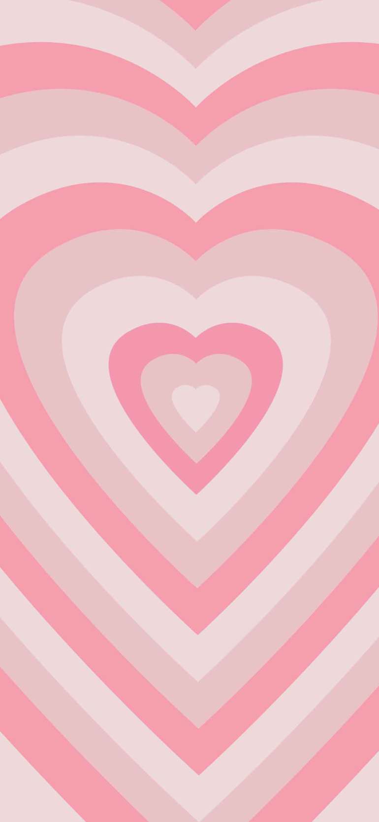  Pinke Hintergrundbild 770x1666. Pink Aesthetic Picture : Layered Heart Shapes Wallpaper for Phone Wallpaper