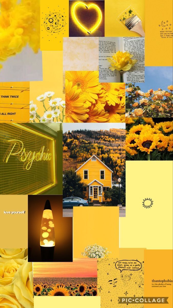 Gelb Hintergrundbild 675x1200. Yellow aesthetic