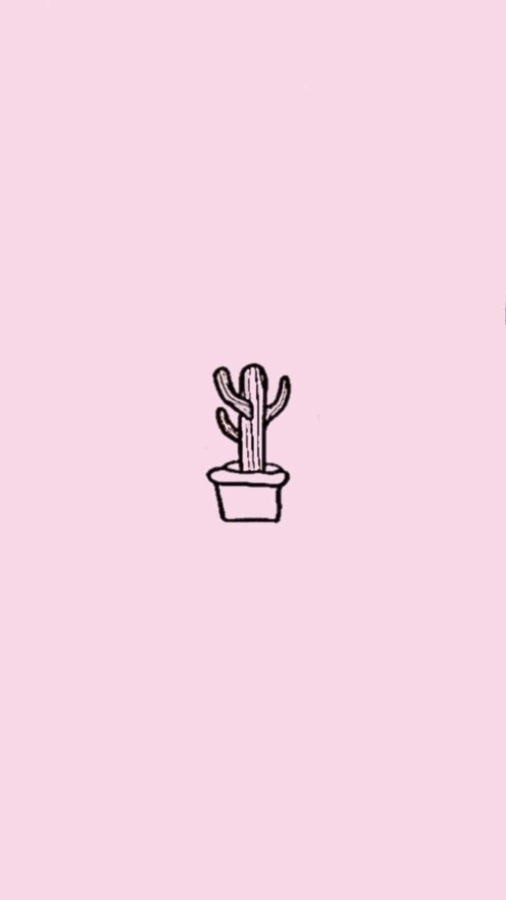 Pink Hintergrundbild 720x1280. Cactus Pink Aesthetic Wallpaper