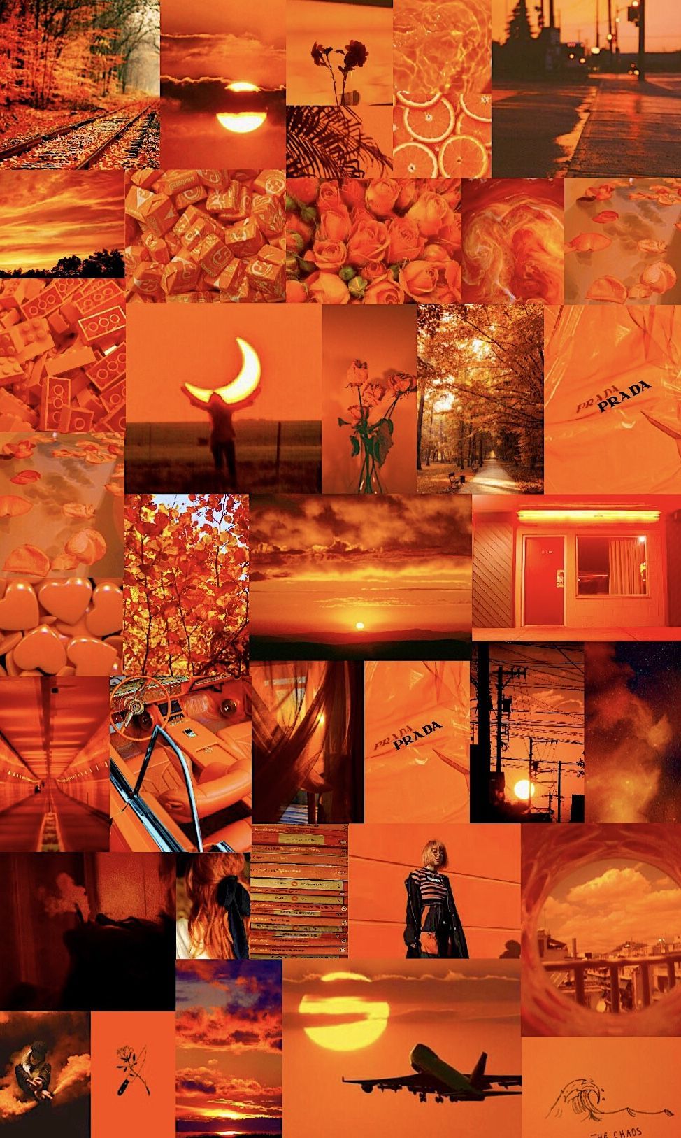 Orange Hintergrundbild 974x1627. Orange aesthetic wallpaper. Sfondi carini, Arancione, Neon