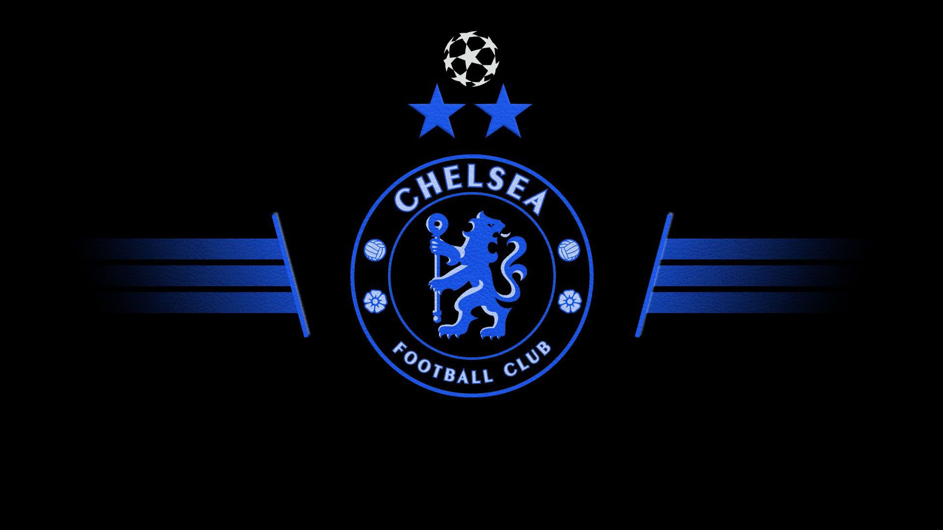 Chelsea Hintergrundbild 1920x1080. Soccer Champions League Soccer Clubs Chelsea FC Logo Black Background Wallpaper:1920x1080