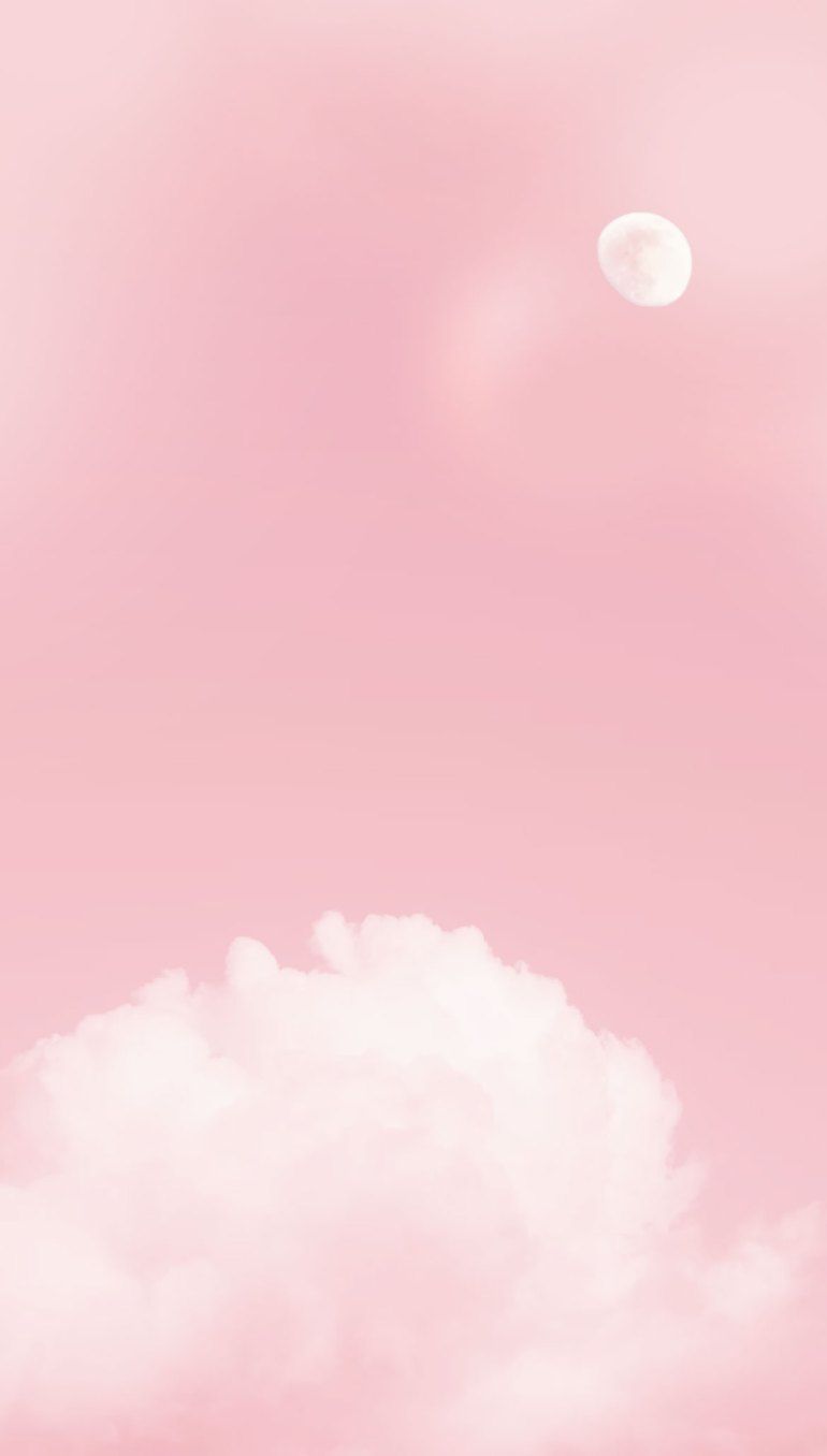  Rosa Hintergrundbild 770x1356. Pink Aesthetic Picture : Pink Sky & The Moon Wallpaper