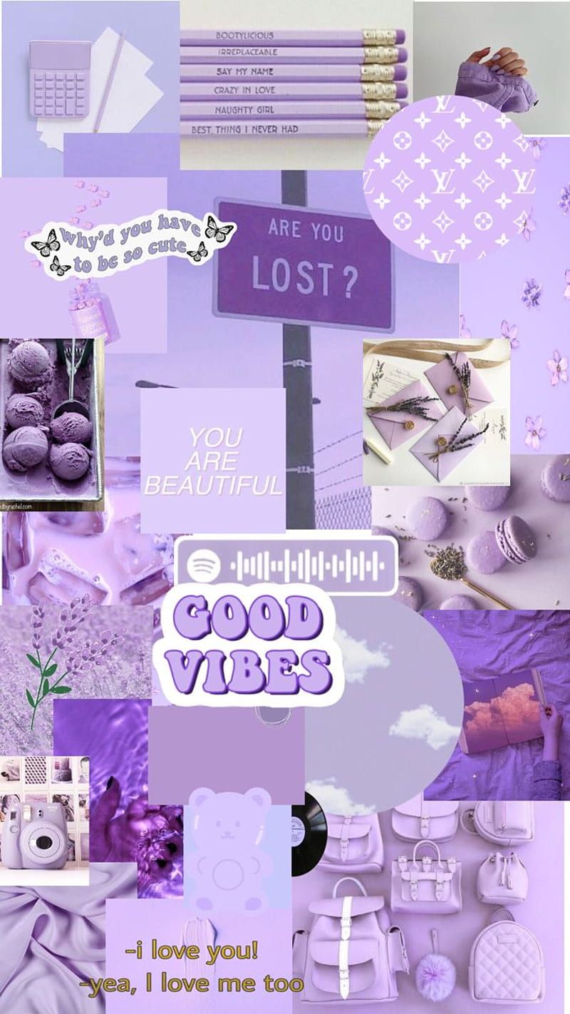 Lila Hintergrundbild 800x1422. Pastel purple aesthetic collage. Light purple, Purple phone, Purple, Lilac Collage, HD phone wallpaper