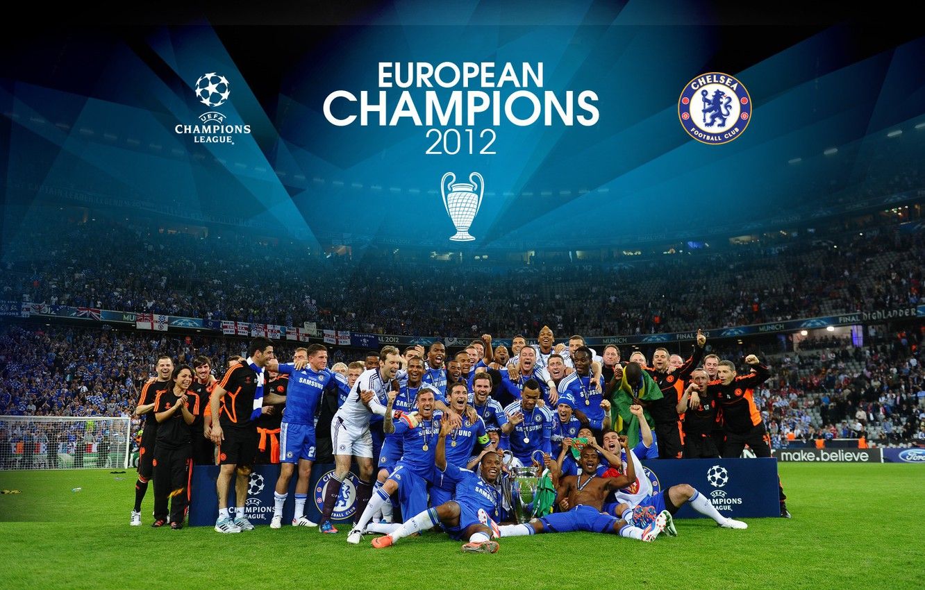 Chelsea Hintergrundbild 1332x850. Wallpaper wallpaper, sport, team, football, Chelsea FC, players, UEFA Champions League Winners image for desktop, section спорт