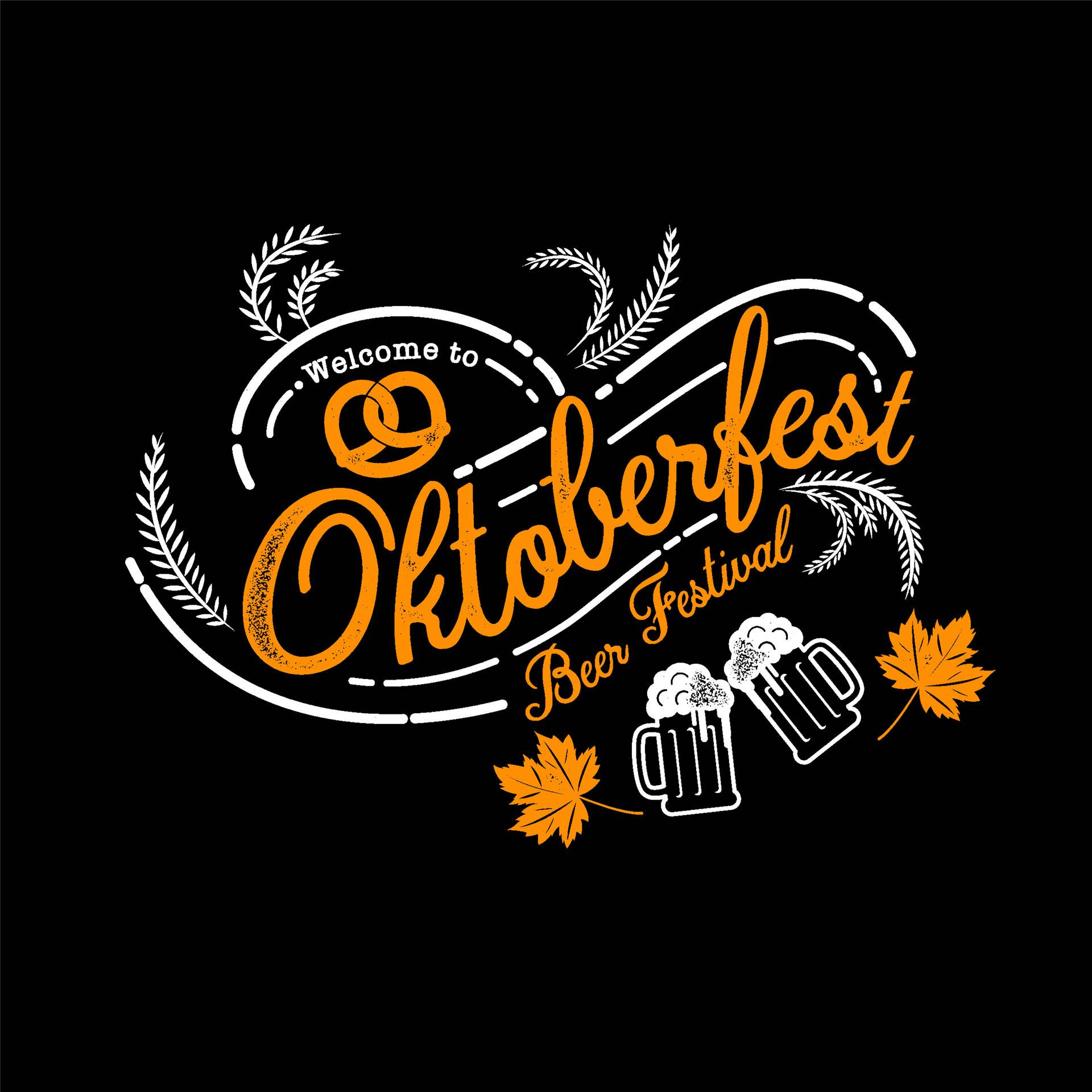  Oktoberfest Hintergrundbild 1920x1920. Download Welcome To Oktoberfest Calligraphy Wallpaper
