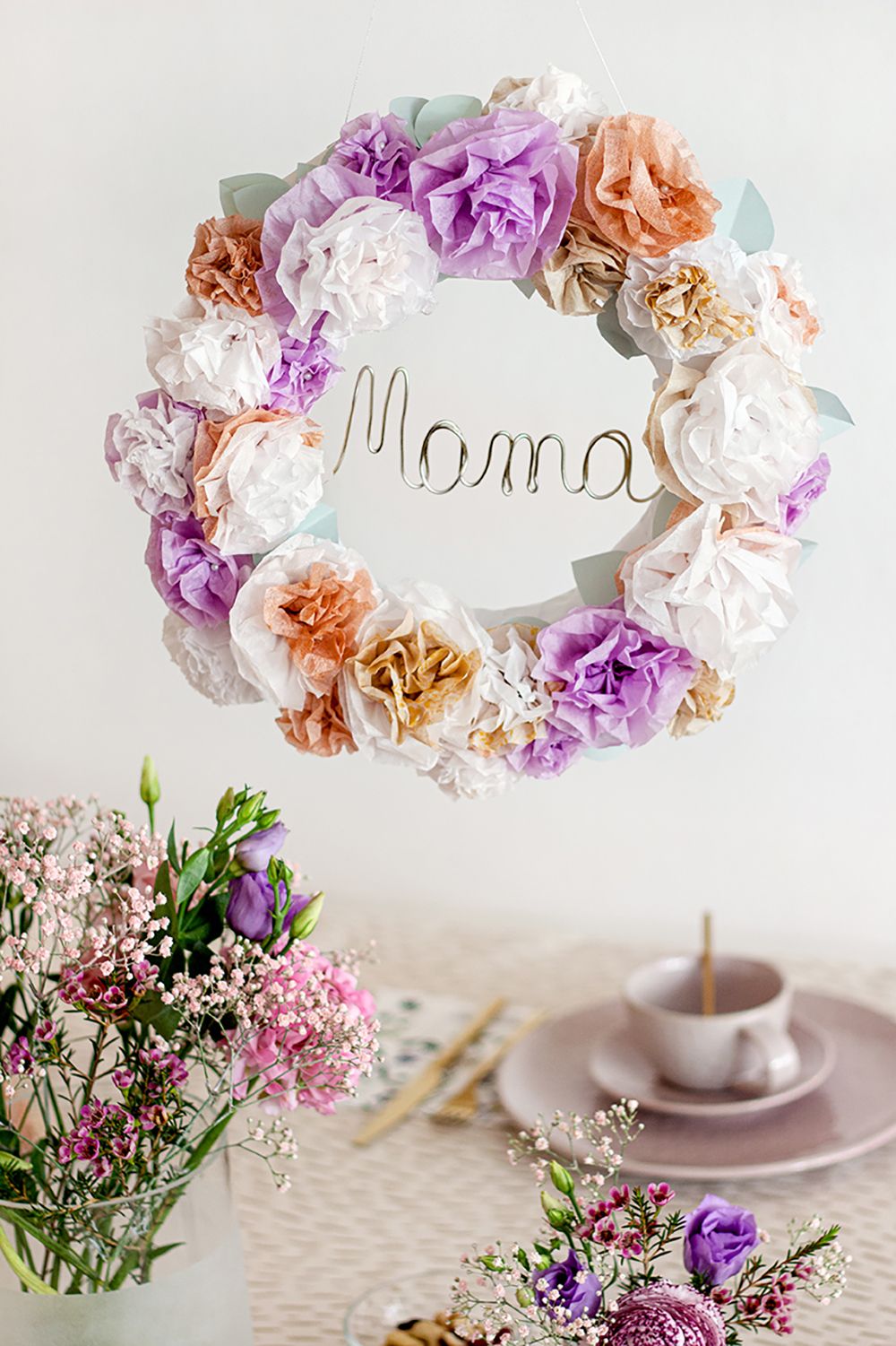 Muttertag Hintergrundbild 1000x1501. DIY Geschenke zum Muttertag: Muttertagskranz und Muttertagskarte