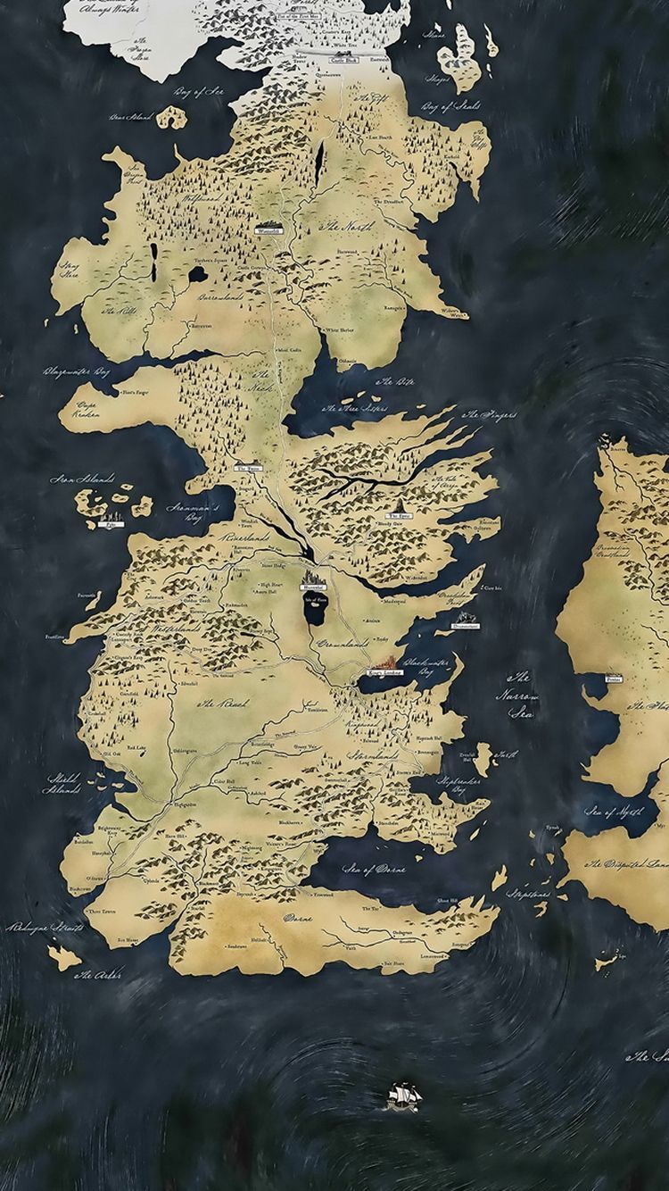 Game Of Thrones Hintergrundbild 750x1334. Game of Thrones Map iPhone Wallpaper