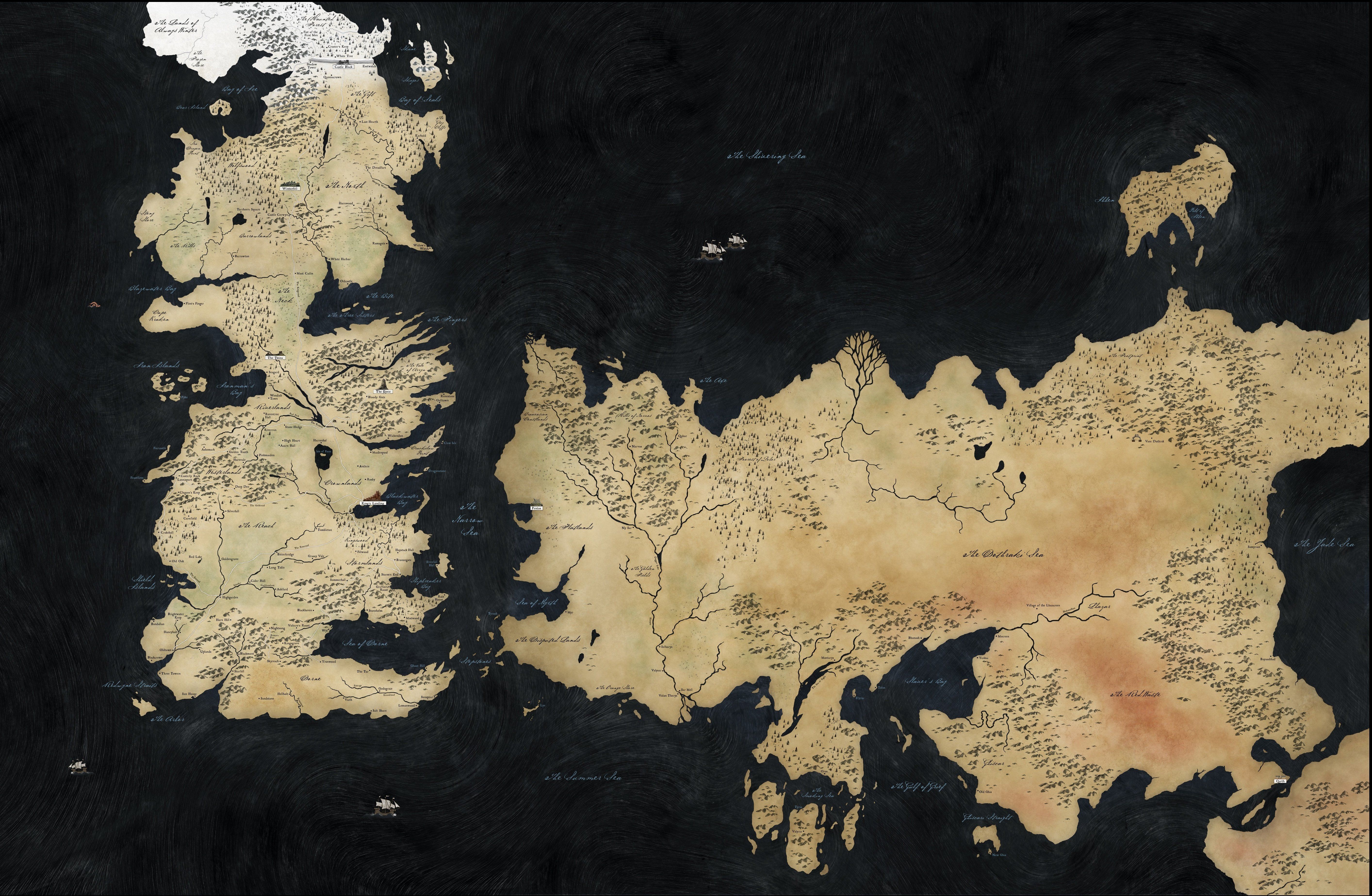 Game Of Thrones Hintergrundbild 5656x3693. Game Of Thrones World Map 4K wallpaper
