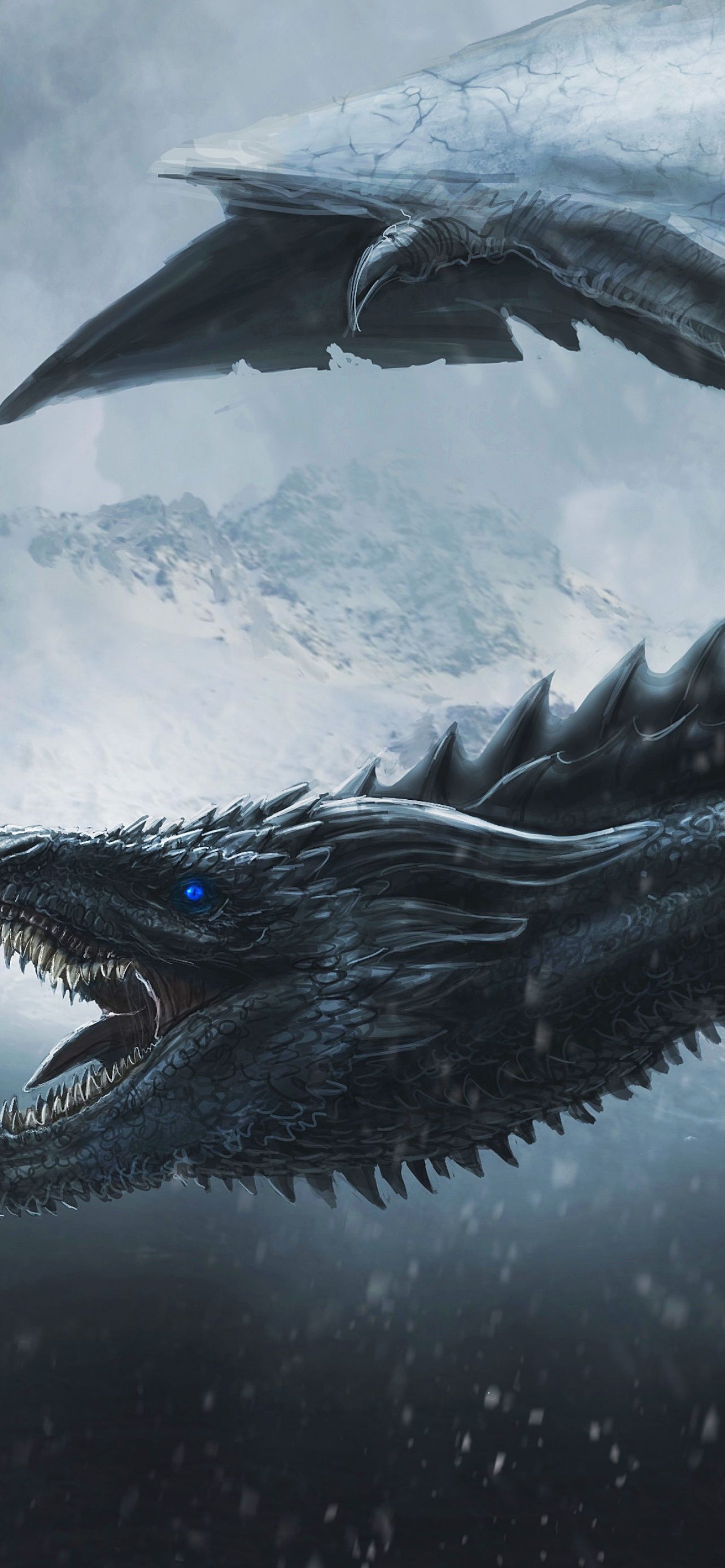 Game Of Thrones Hintergrundbild 1284x2778. Night King Wallpaper 4K, Dragon, Game of Thrones, Graphics CGI