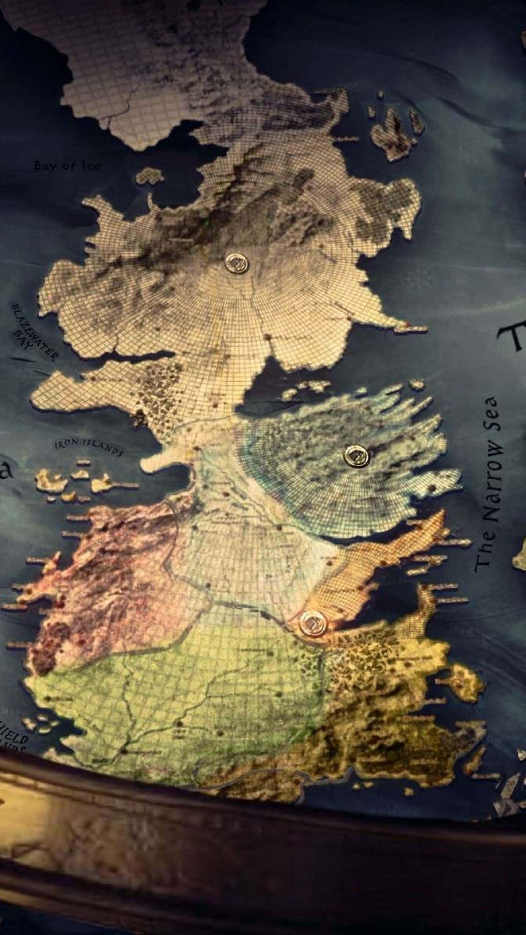 Game Of Thrones Hintergrundbild 1080x1920. Download Game Of Thrones Map Vintage Aesthetic Wallpaper