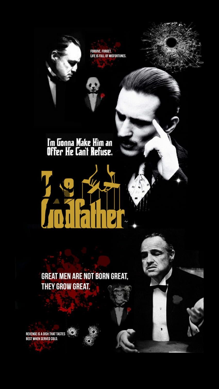 The Godfather Hintergrundbild 850x1511. The Godfather, tie, face HD phone wallpaper