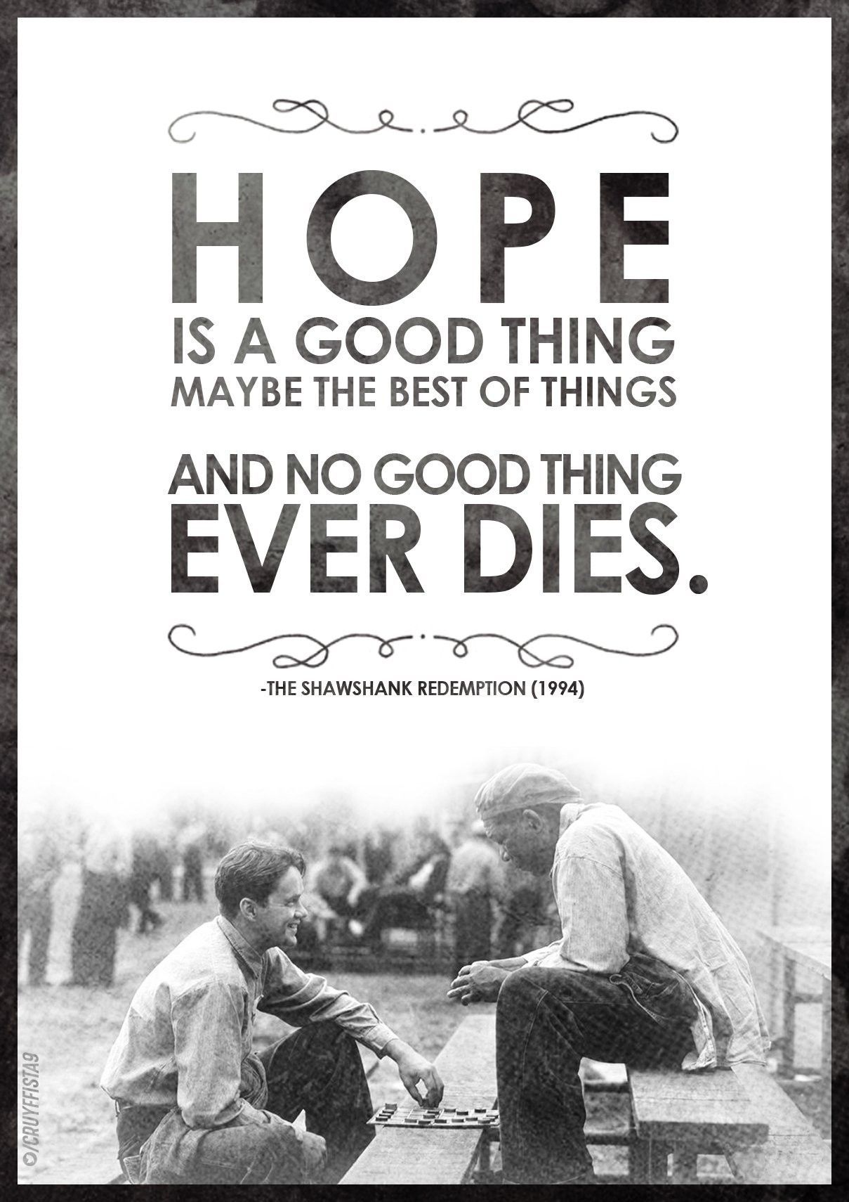 The Shawshank Redemption Hintergrundbild 1209x1710. HOPE Shawshank Redemption Movie Poster Typography. Shawshank redemption quotes, Redemption quotes, Hope quotes