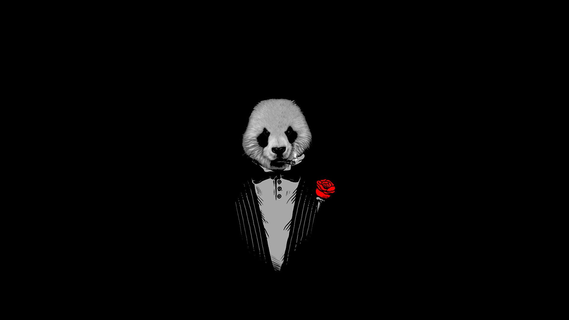 The Godfather Hintergrundbild 1920x1080. Black Panda The Godfather Abstract Photography HD Art Wallpaper