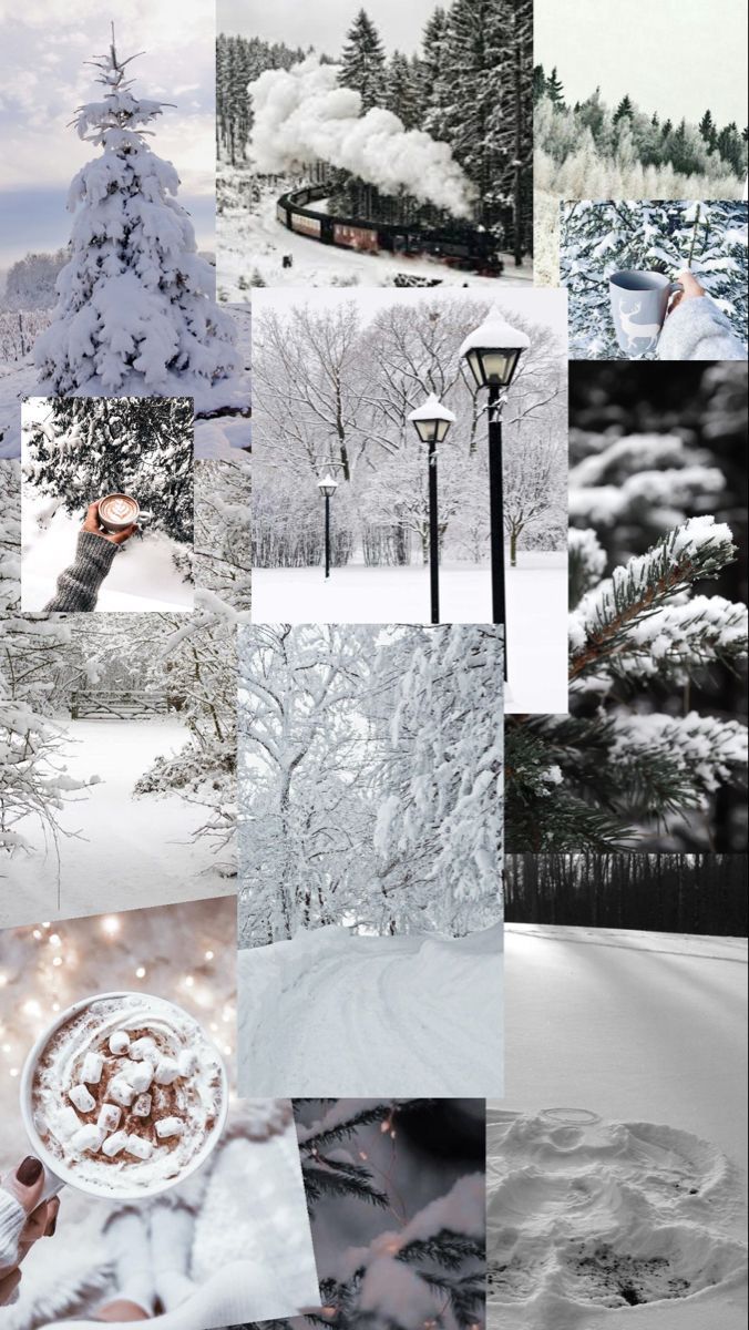Winter Hintergrundbild 676x1200. Winter aesthetic snow background picture cozy coffe. Рождественские обои, Зимние картинки, Обои