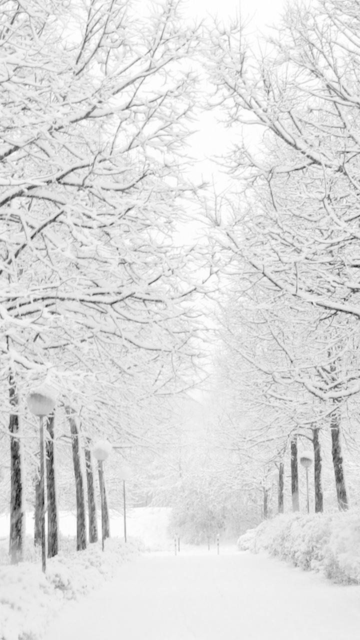 Winter Hintergrundbild 720x1280. White Winter Aesthetic Wallpaper