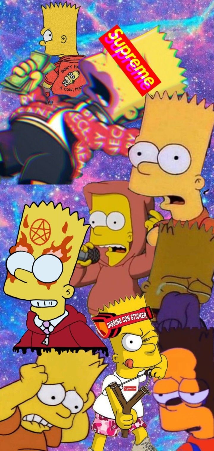  Die Simpsons Hintergrundbild 720x1520. Wallpaper Bart Simpson aesthetic. Bart, Cool nike wallpaper, Bart simpson