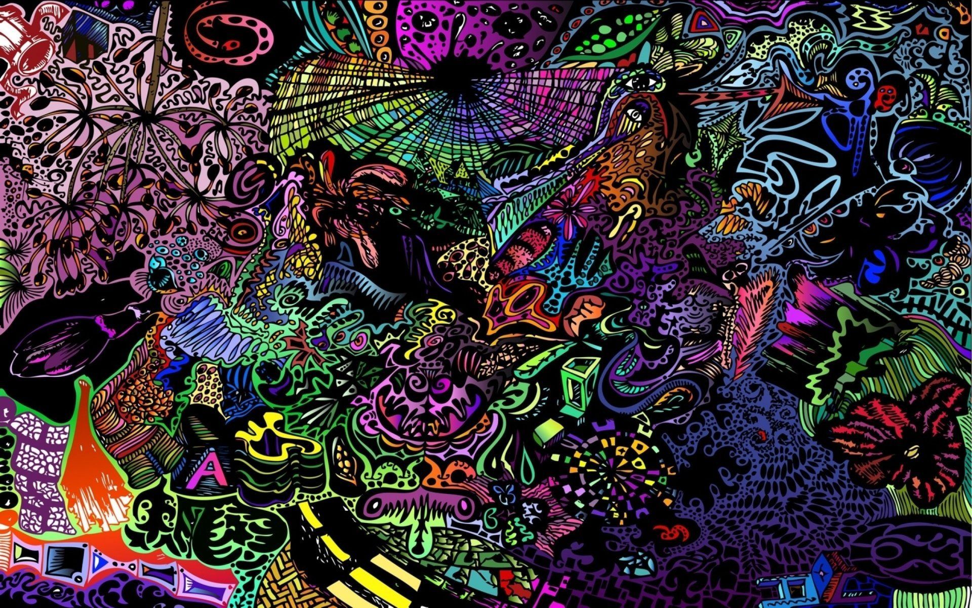  Psychedelisch Hintergrundbild 1920x1200. Artistic Psychedelic HD Wallpaper