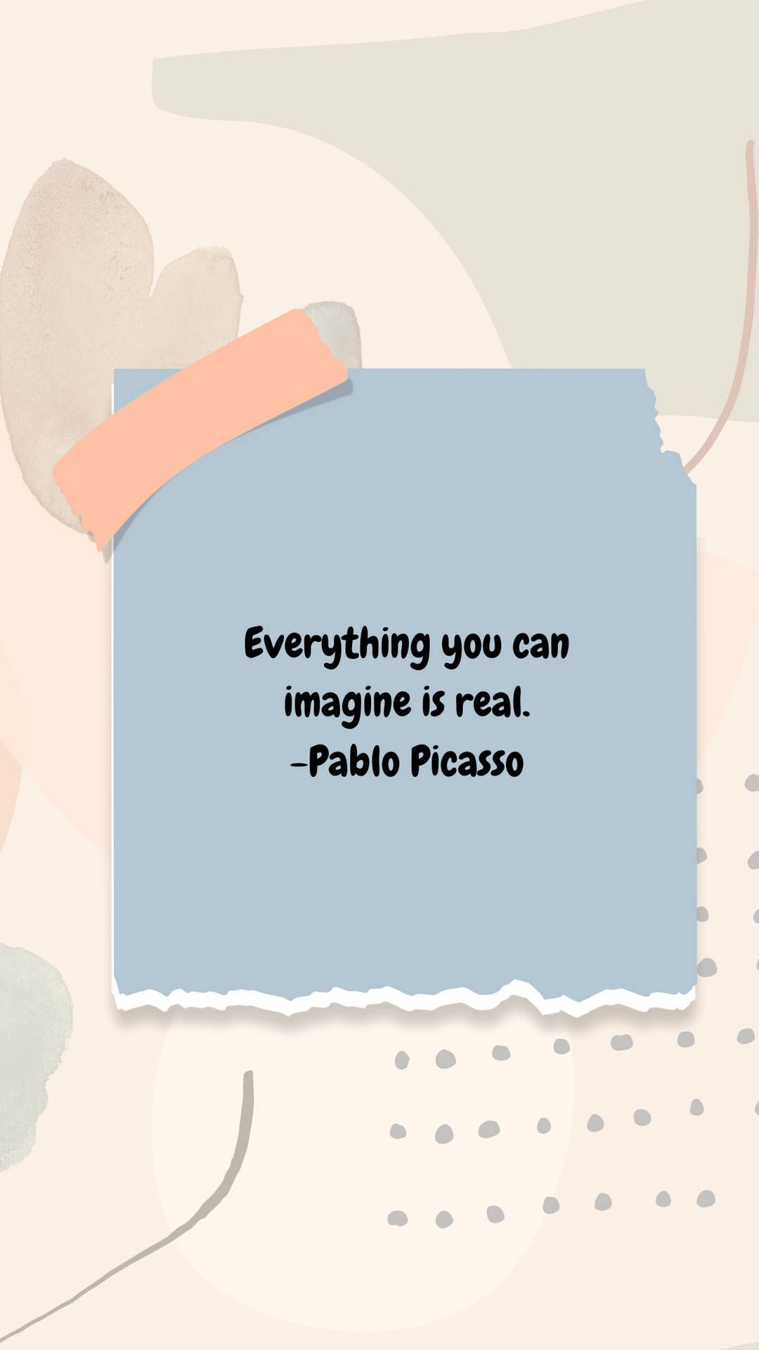 Picasso Hintergrundbild 1080x1920. Download Pablo Picasso Motivational Quotes Aesthetic Wallpaper