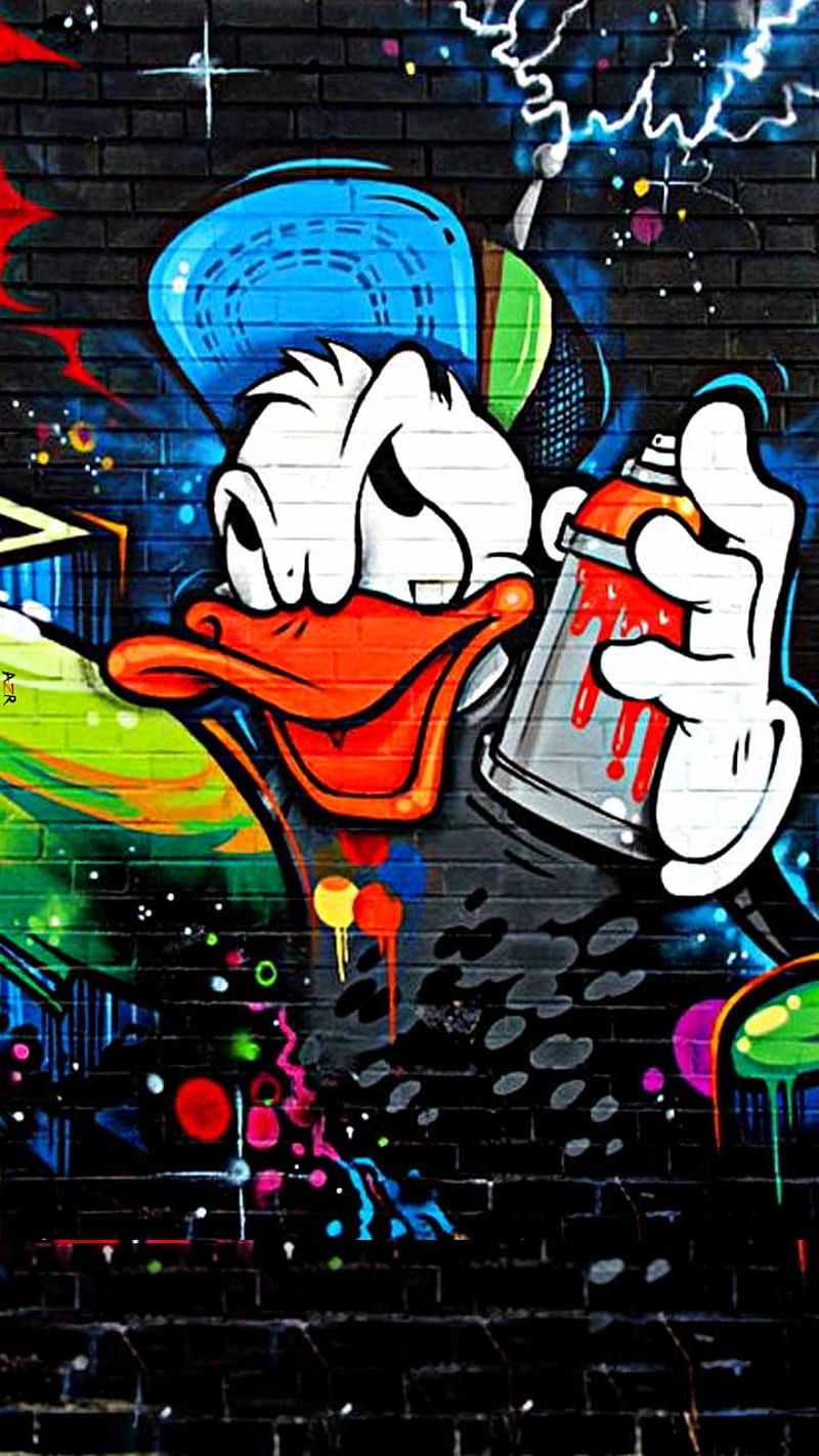 Graffiti Hintergrundbild 800x1422. Graffiti, cartoon, black, dark, HD phone wallpaper