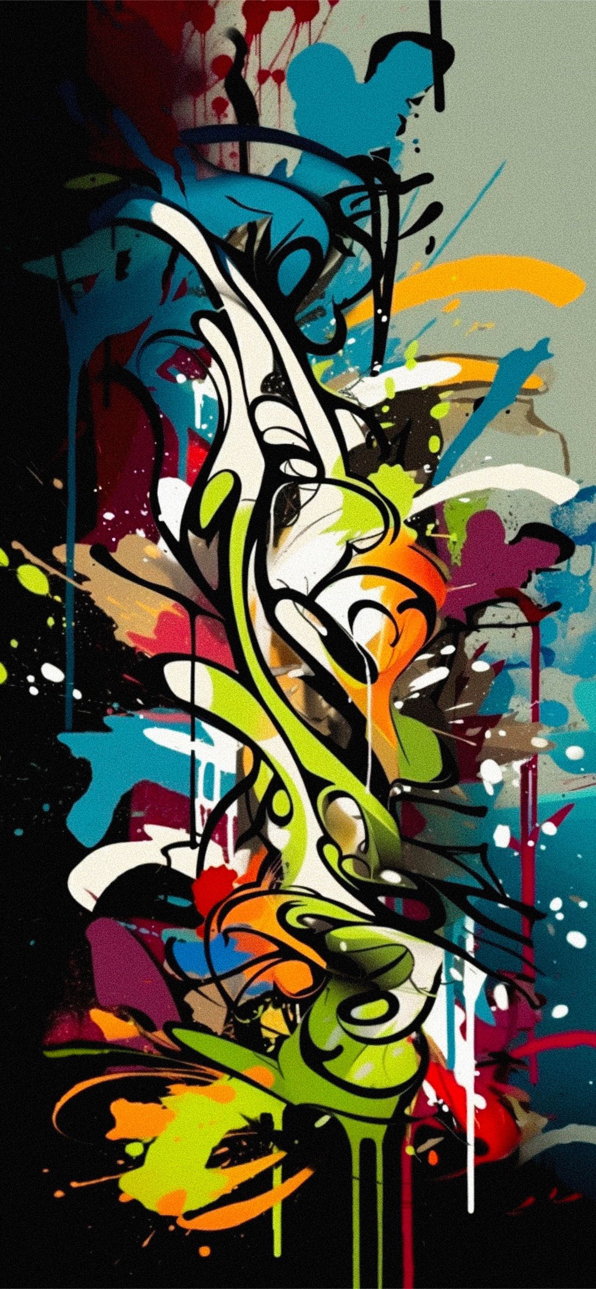Graffiti Hintergrundbild 1183x2560. Abstract Graffiti Wallpaper Aesthetic Wallpaper iPhone