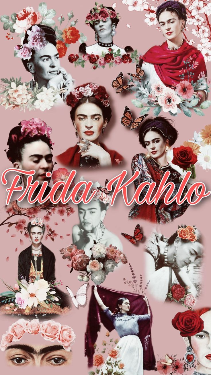 Frida Kahlo Hintergrundbild 736x1307. Wallpaper aesthetic Frida Kahlo. Papéis de parede fofos para celular, Papel de parede fofo, Papeis de parede