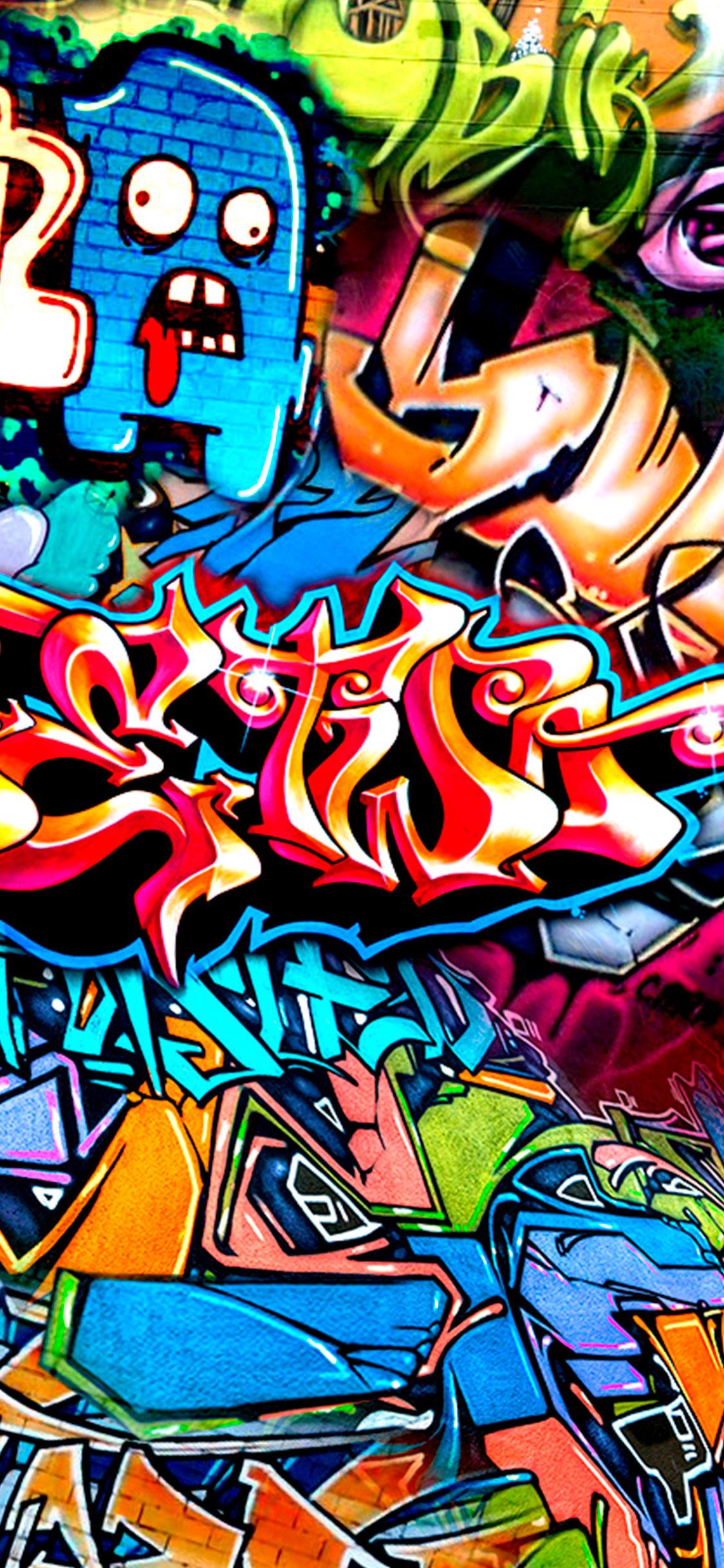 Graffiti Hintergrundbild 1125x2436. iPhone Graffiti Wallpaper